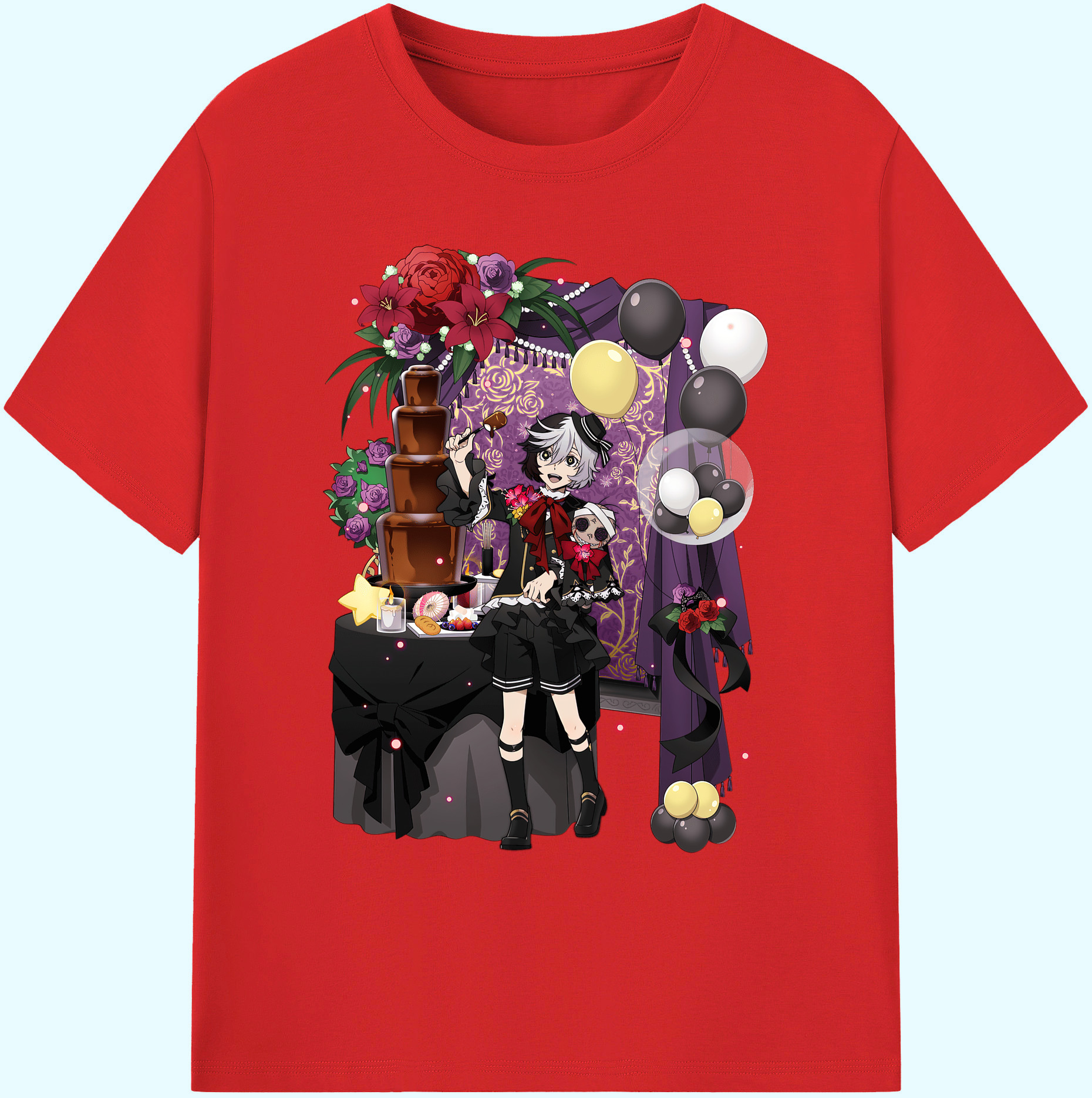 （画像用） 文豪ストレイドッグス Bungo Stray Dogs 綿100％ メンズ半袖Tシャツ｜肌触りやわらか＆通気性