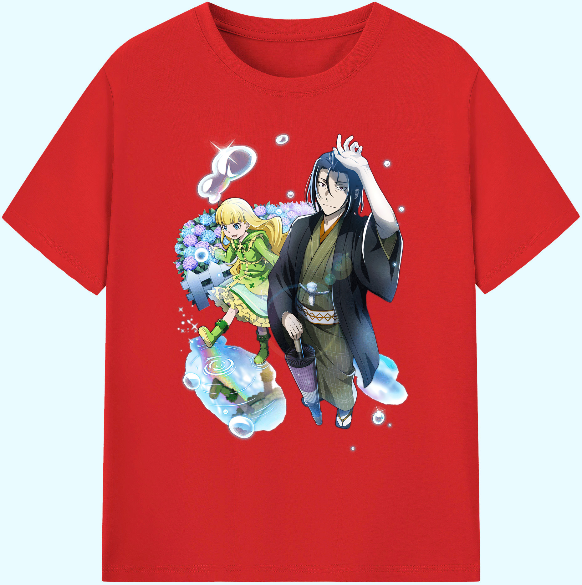 （画像用） 文豪ストレイドッグス Bungo Stray Dogs 綿100％ メンズ半袖Tシャツ｜肌触りやわらか＆通気性