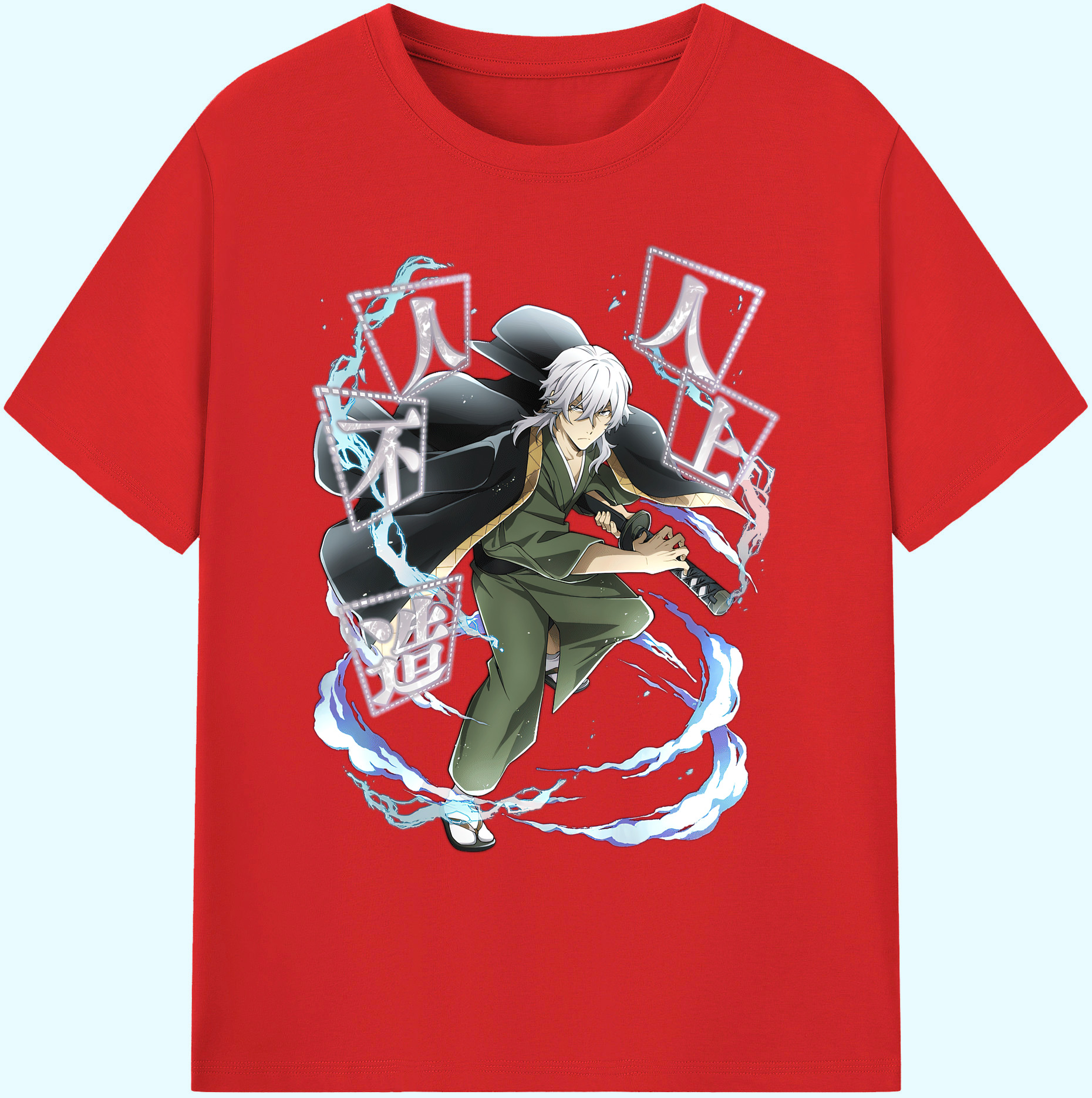 （画像用） 文豪ストレイドッグス Bungo Stray Dogs 綿100％ メンズ半袖Tシャツ｜肌触りやわらか＆通気性