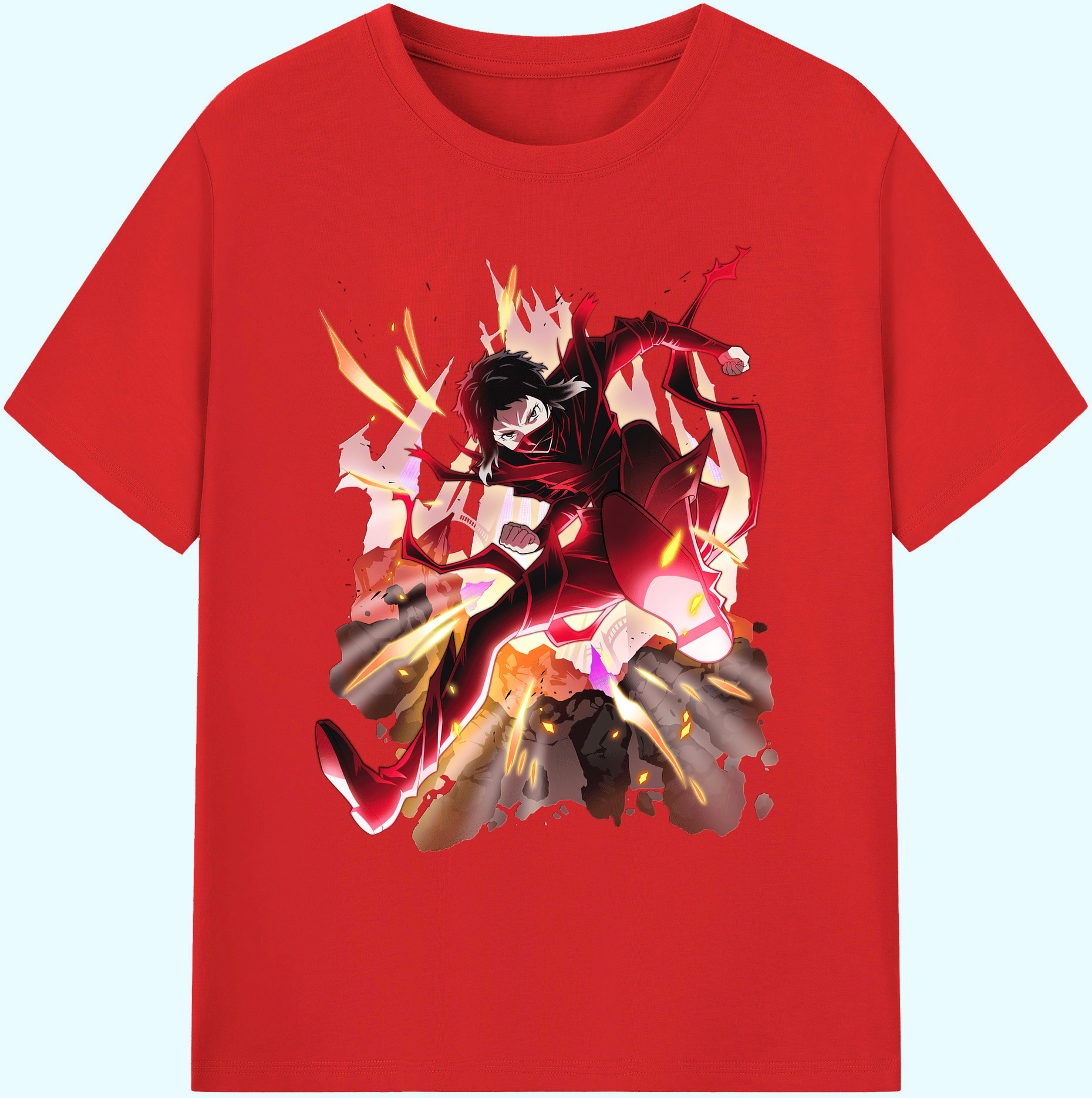 （画像用） 文豪ストレイドッグス Bungo Stray Dogs 綿100％ メンズ半袖Tシャツ｜肌触りやわらか＆通気性
