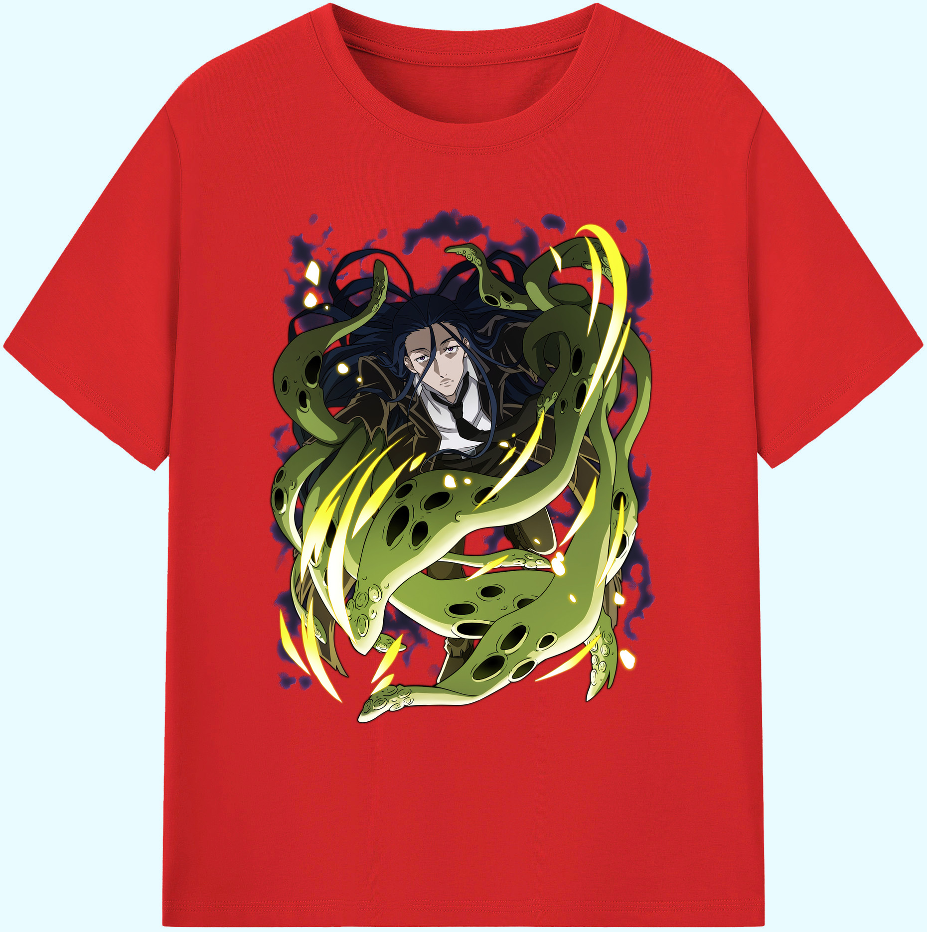 （画像用） 文豪ストレイドッグス Bungo Stray Dogs 綿100％ メンズ半袖Tシャツ｜肌触りやわらか＆通気性