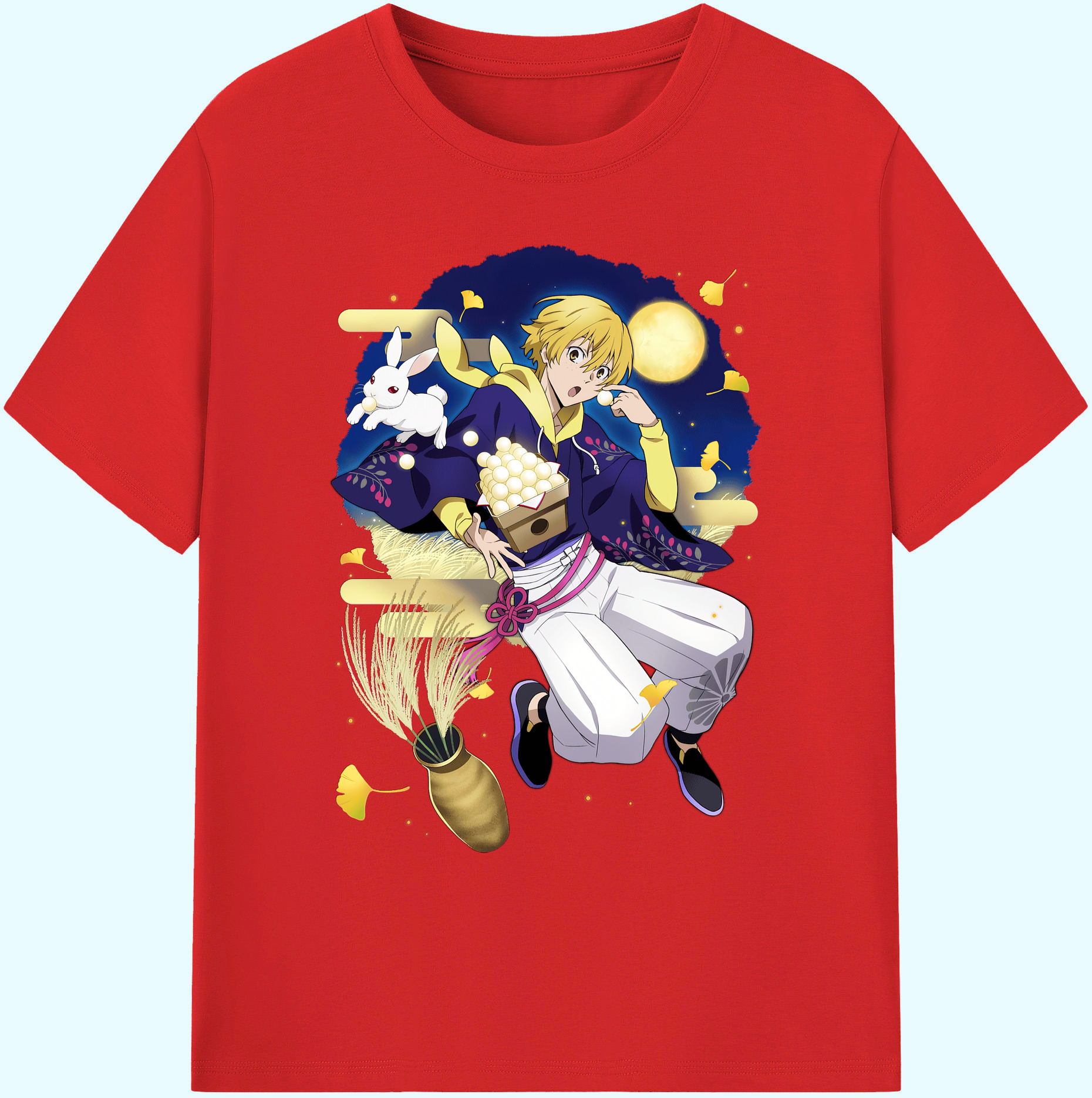 （画像用） 文豪ストレイドッグス Bungo Stray Dogs 綿100％ メンズ半袖Tシャツ｜肌触りやわらか＆通気性