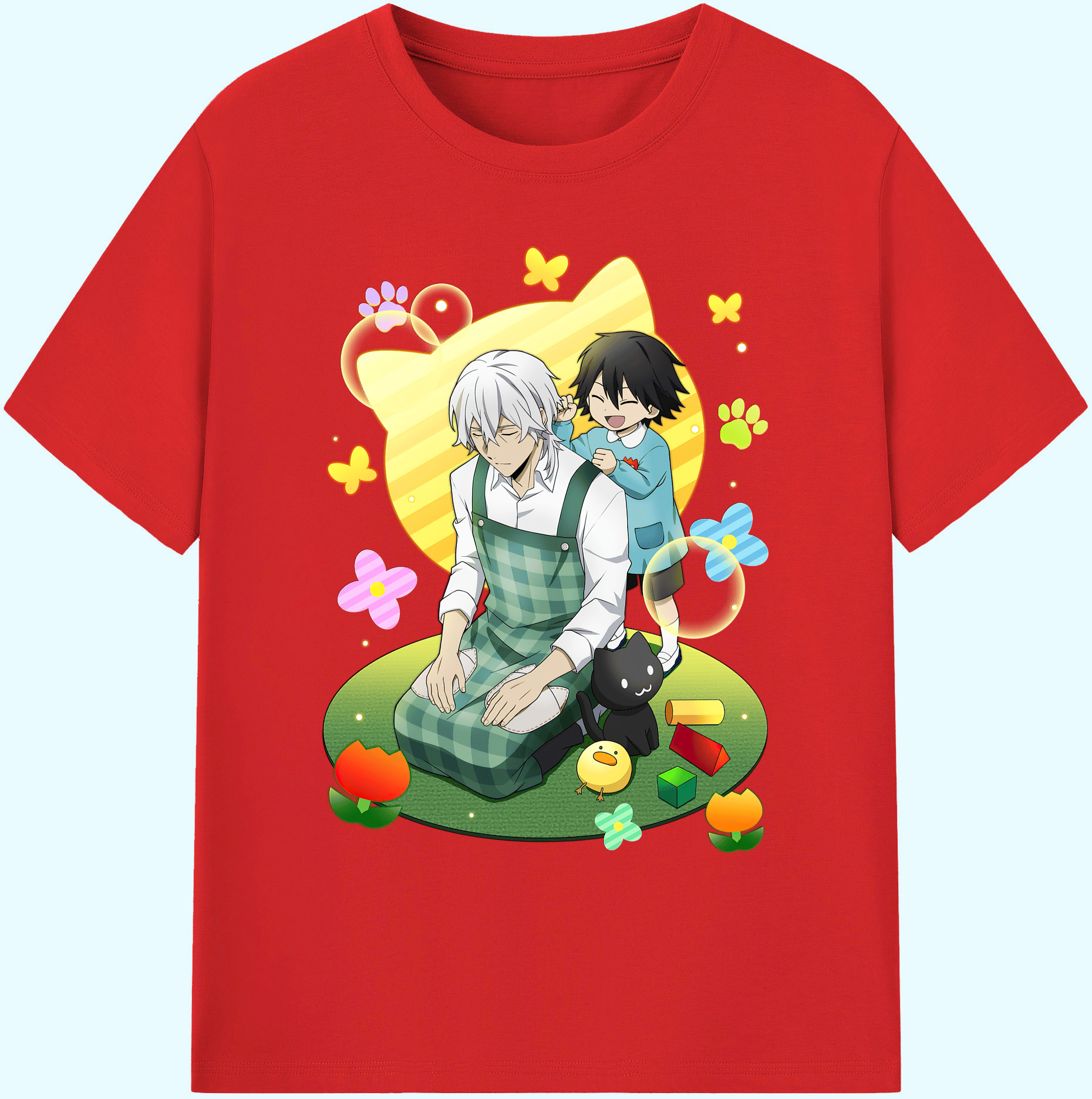 （画像用） 文豪ストレイドッグス Bungo Stray Dogs 綿100％ メンズ半袖Tシャツ｜肌触りやわらか＆通気性