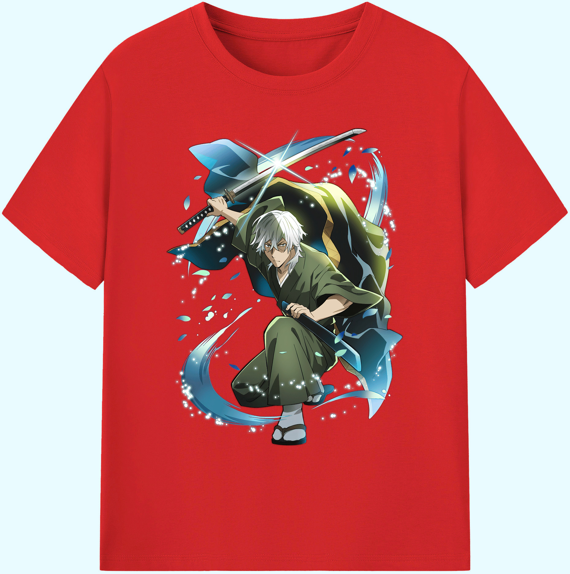 （画像用） 文豪ストレイドッグス Bungo Stray Dogs 綿100％ メンズ半袖Tシャツ｜肌触りやわらか＆通気性