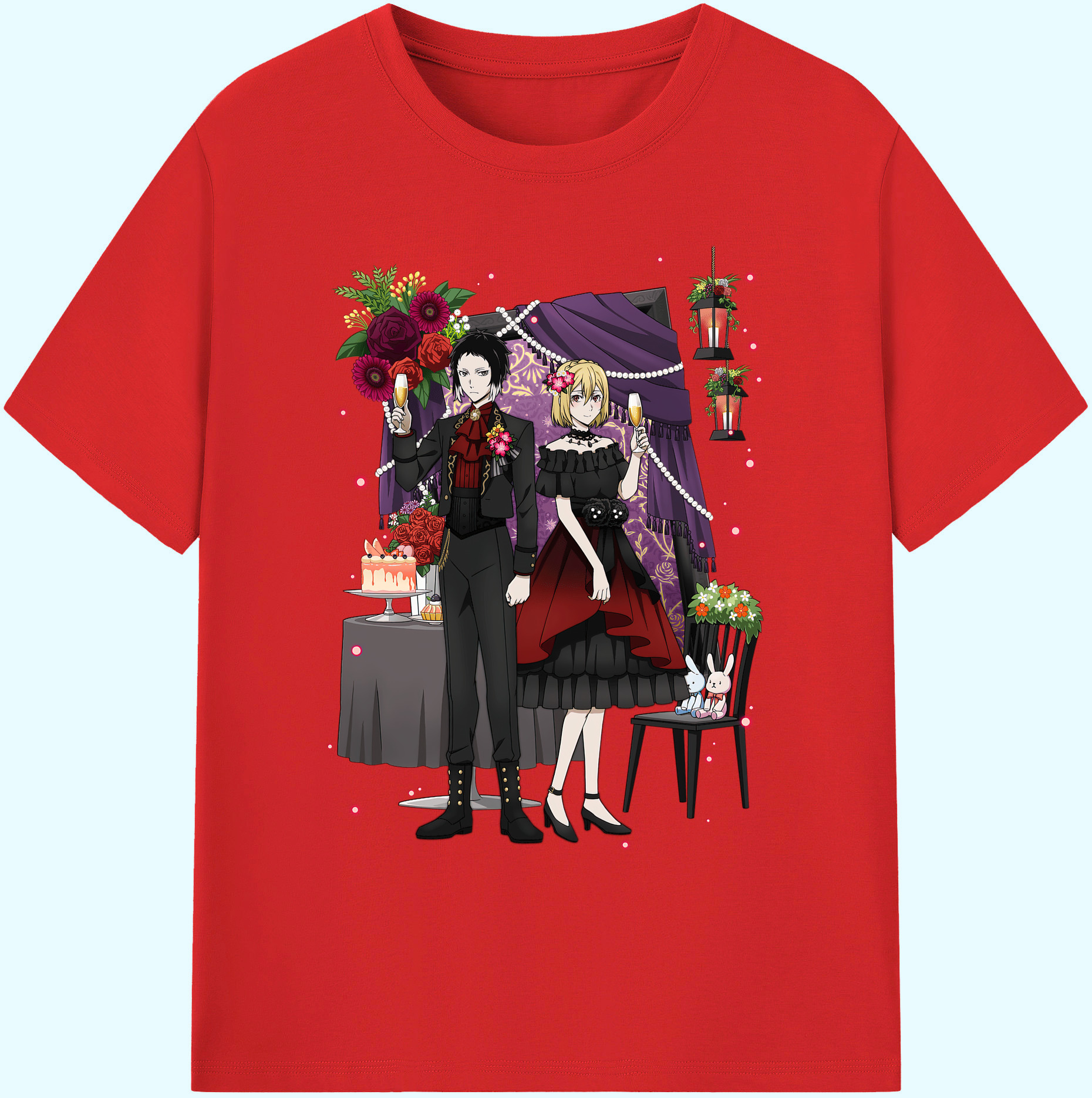 （画像用） 文豪ストレイドッグス Bungo Stray Dogs 綿100％ メンズ半袖Tシャツ｜肌触りやわらか＆通気性