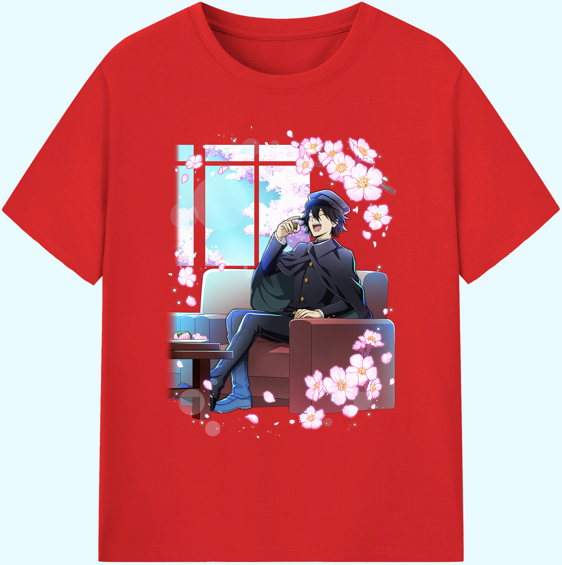 （画像用） 文豪ストレイドッグス Bungo Stray Dogs 綿100％ メンズ半袖Tシャツ｜肌触りやわらか＆通気性