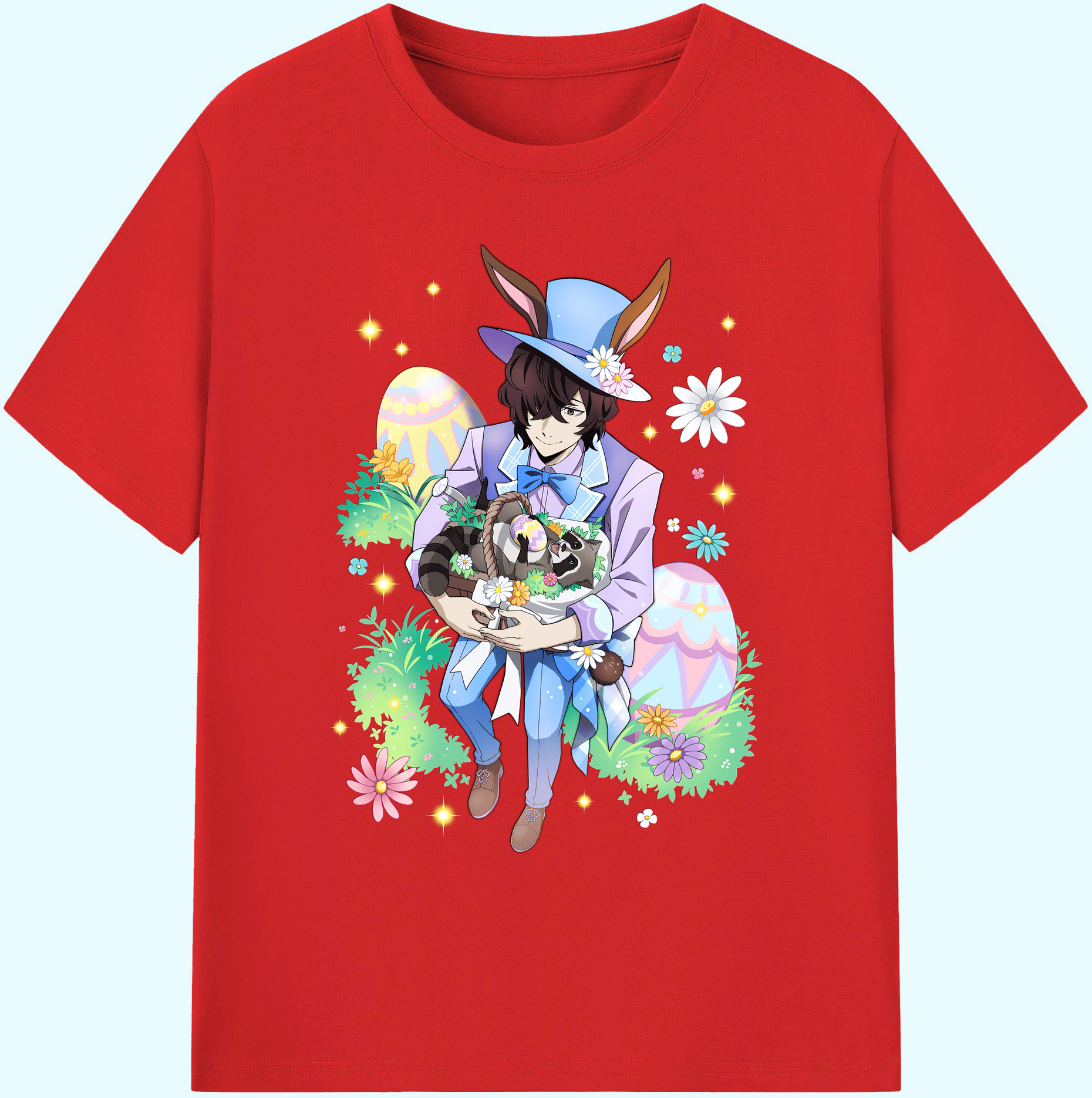 （画像用） 文豪ストレイドッグス Bungo Stray Dogs 綿100％ メンズ半袖Tシャツ｜肌触りやわらか＆通気性