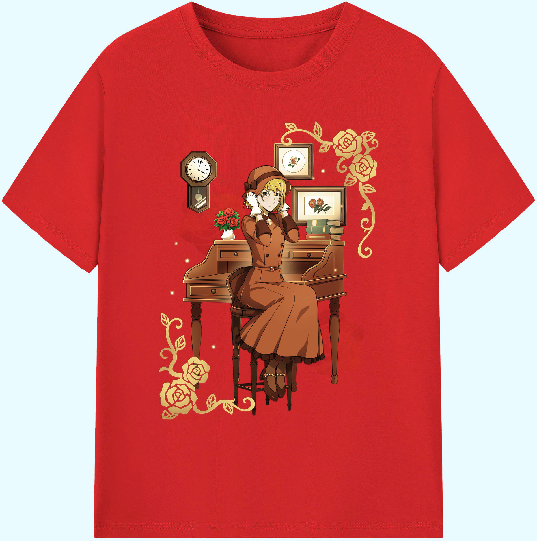（画像用） 文豪ストレイドッグス Bungo Stray Dogs 綿100％ メンズ半袖Tシャツ｜肌触りやわらか＆通気性