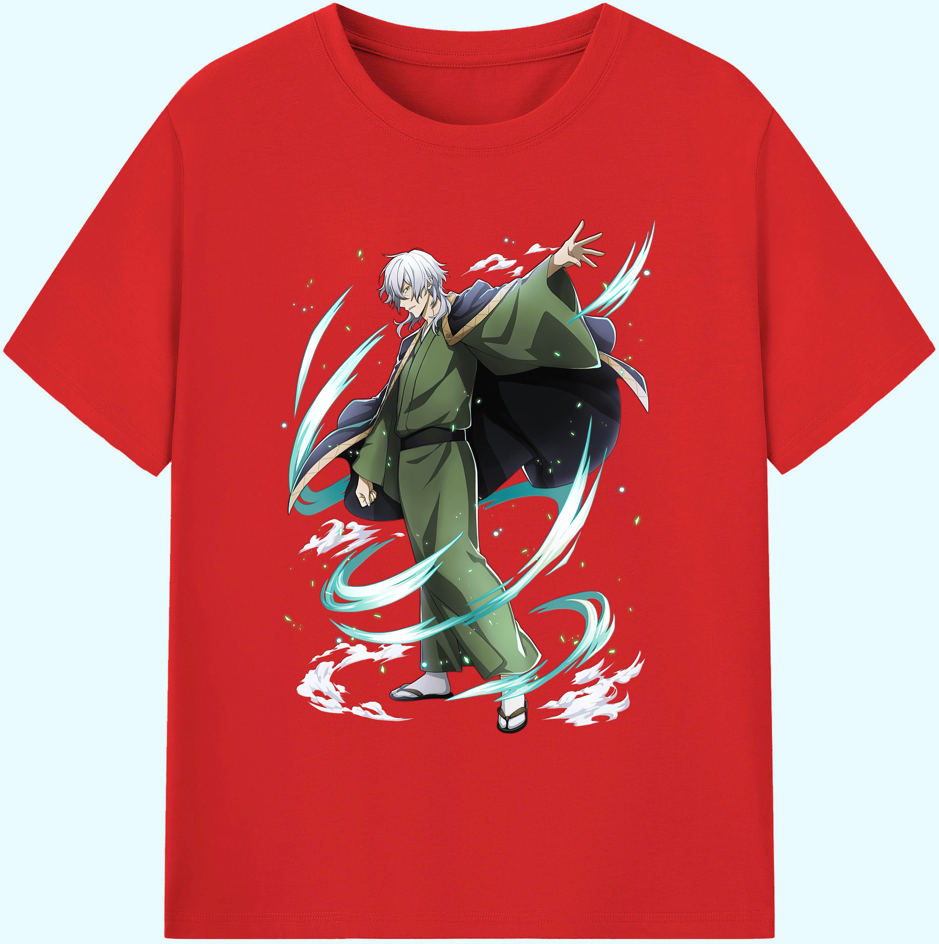 （画像用） 文豪ストレイドッグス Bungo Stray Dogs 綿100％ メンズ半袖Tシャツ｜肌触りやわらか＆通気性