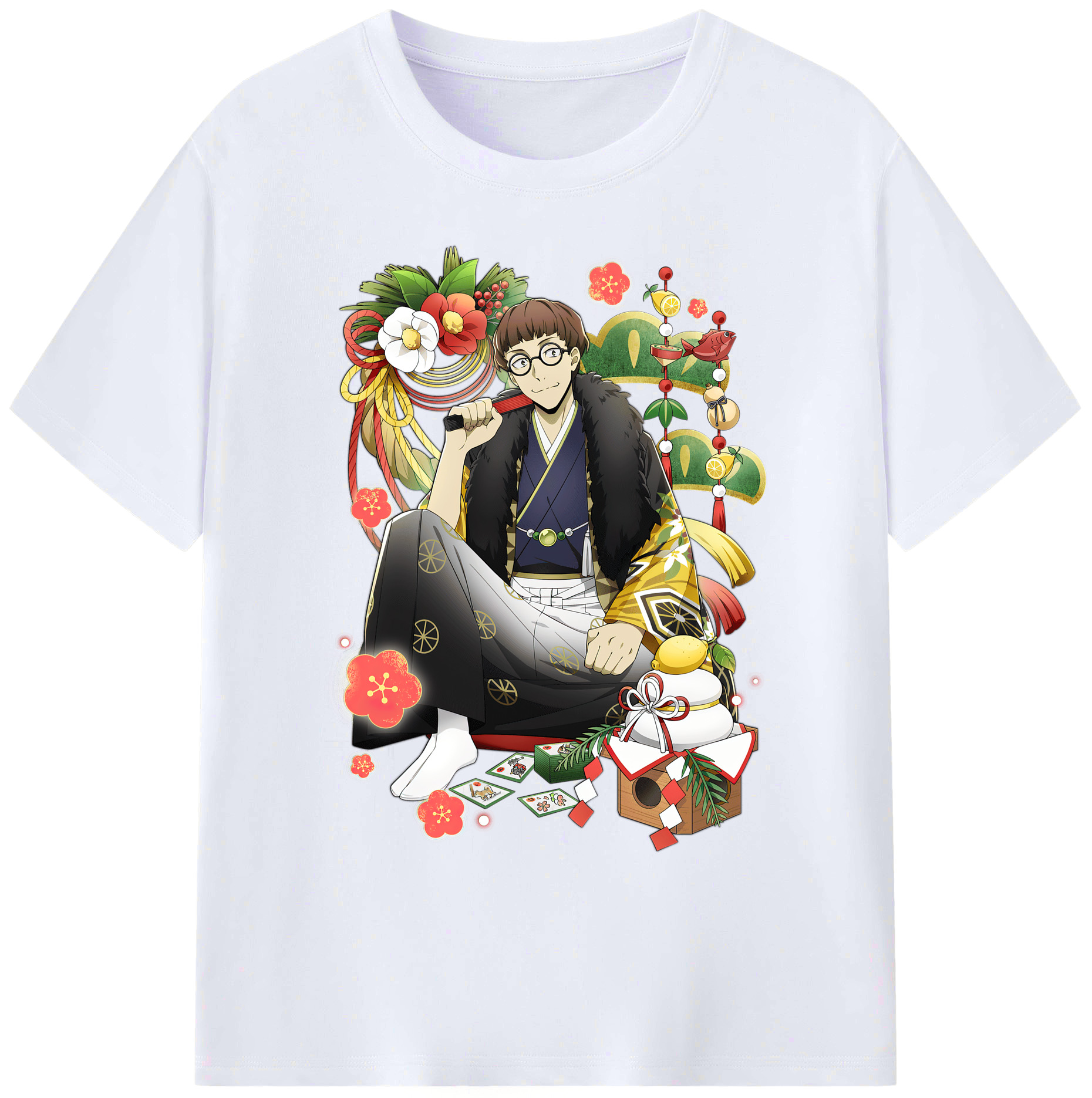 （画像用） 文豪ストレイドッグス Bungo Stray Dogs 綿100％ メンズ半袖Tシャツ｜肌触りやわらか＆通気性