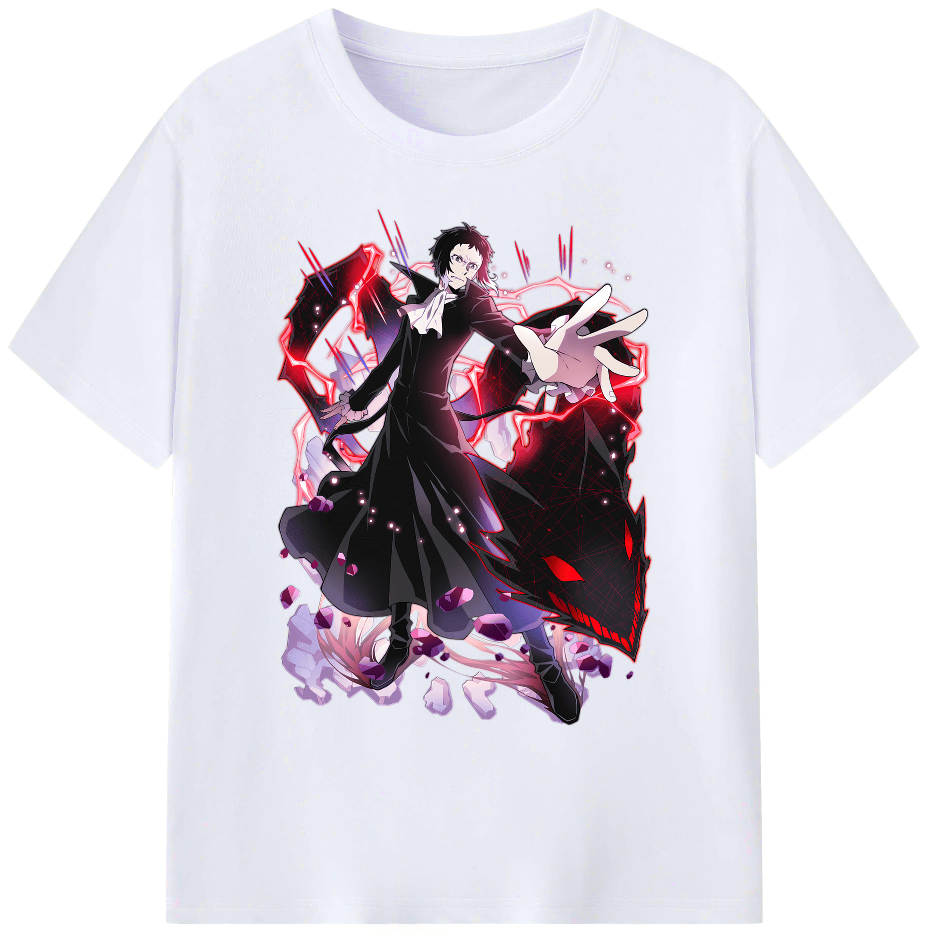 （画像用） 文豪ストレイドッグス Bungo Stray Dogs 綿100％ メンズ半袖Tシャツ｜肌触りやわらか＆通気性