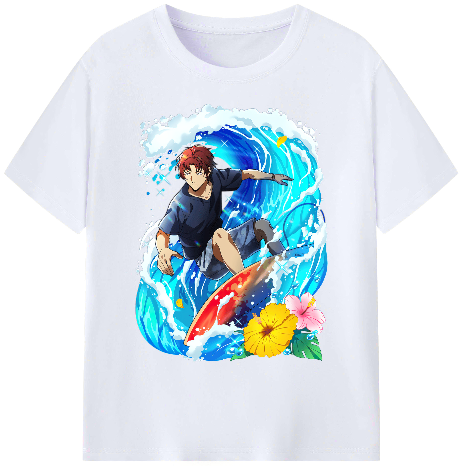 （画像用） 文豪ストレイドッグス Bungo Stray Dogs 綿100％ メンズ半袖Tシャツ｜肌触りやわらか＆通気性