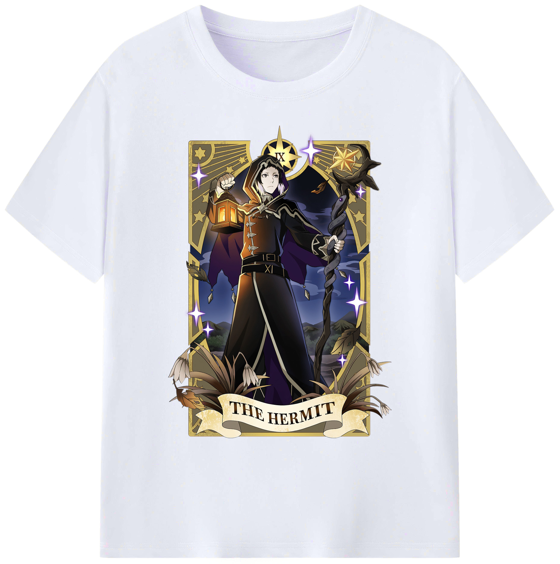 （画像用） 文豪ストレイドッグス Bungo Stray Dogs 綿100％ メンズ半袖Tシャツ｜肌触りやわらか＆通気性
