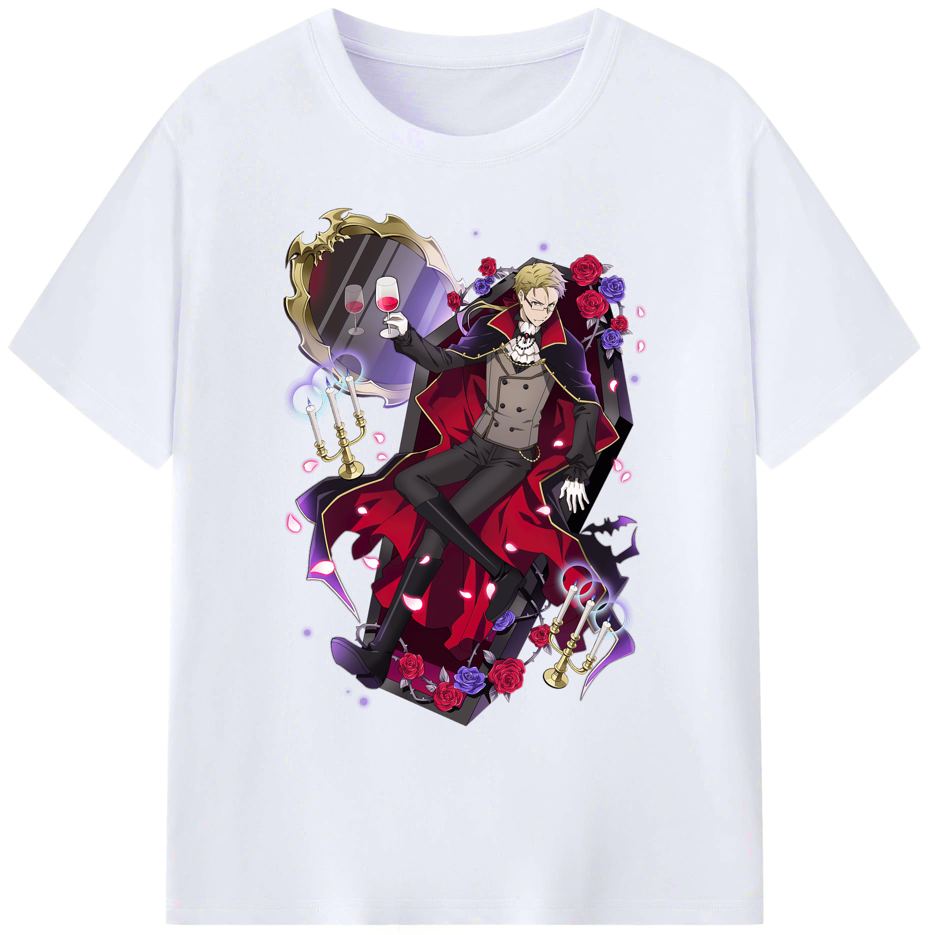 （画像用） 文豪ストレイドッグス Bungo Stray Dogs 綿100％ メンズ半袖Tシャツ｜肌触りやわらか＆通気性