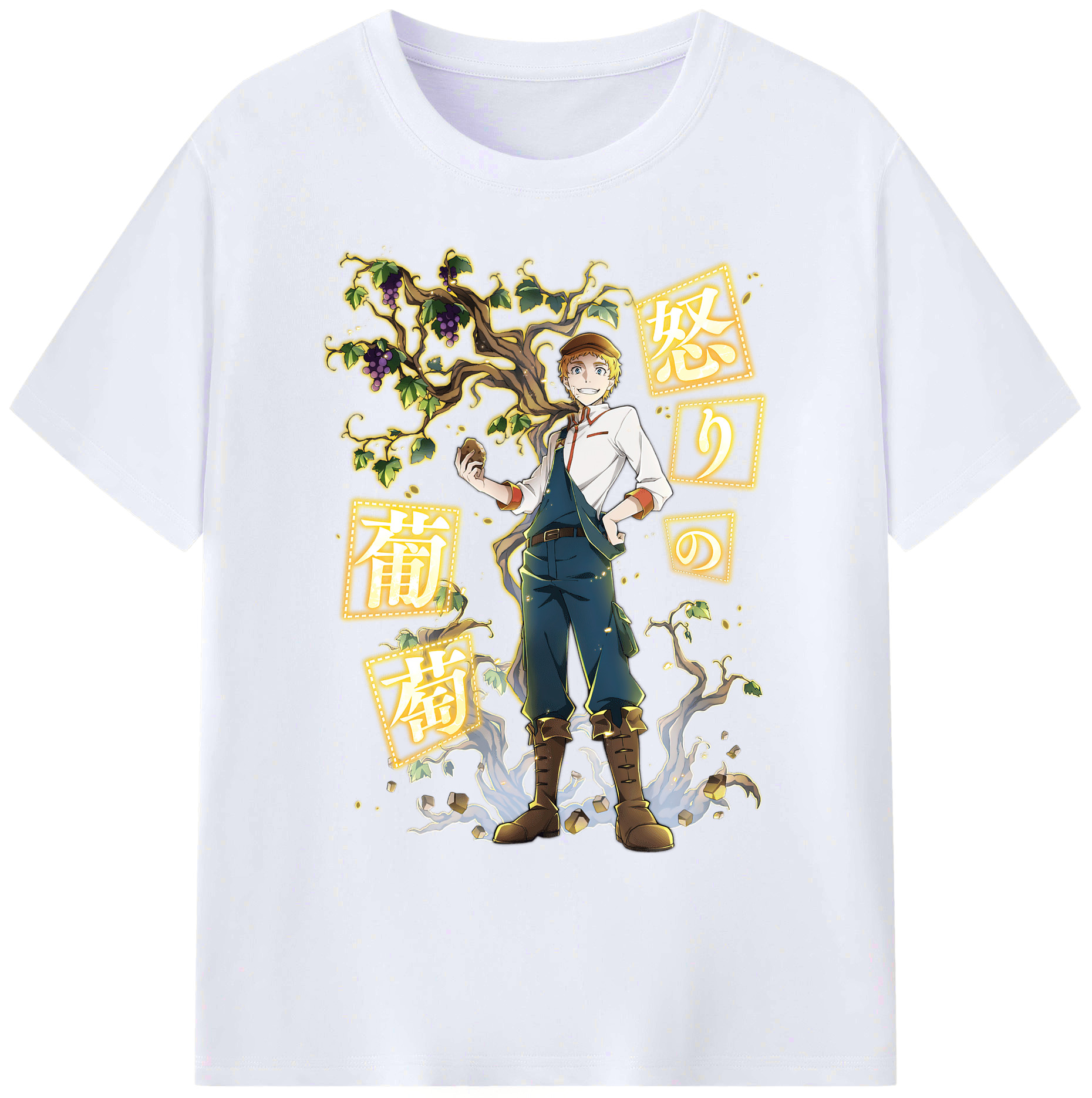 （画像用） 文豪ストレイドッグス Bungo Stray Dogs 綿100％ メンズ半袖Tシャツ｜肌触りやわらか＆通気性