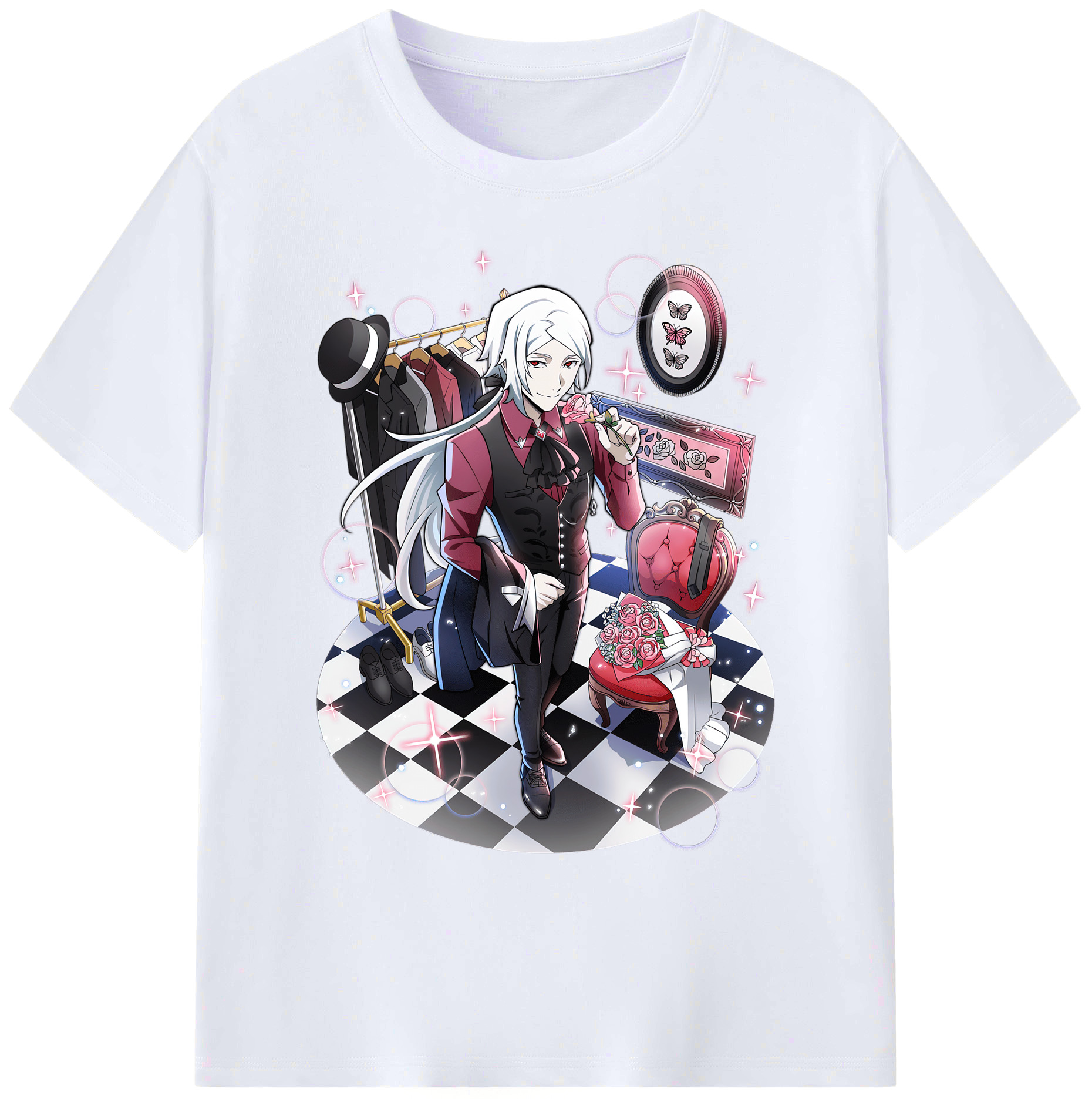 （画像用） 文豪ストレイドッグス Bungo Stray Dogs 綿100％ メンズ半袖Tシャツ｜肌触りやわらか＆通気性