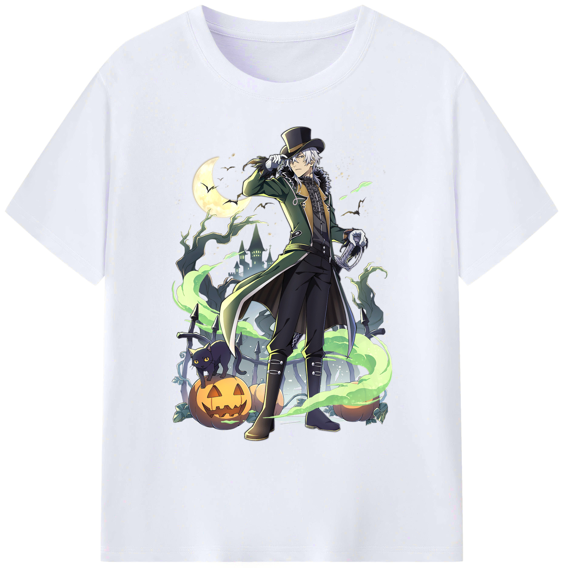 （画像用） 文豪ストレイドッグス Bungo Stray Dogs 綿100％ メンズ半袖Tシャツ｜肌触りやわらか＆通気性