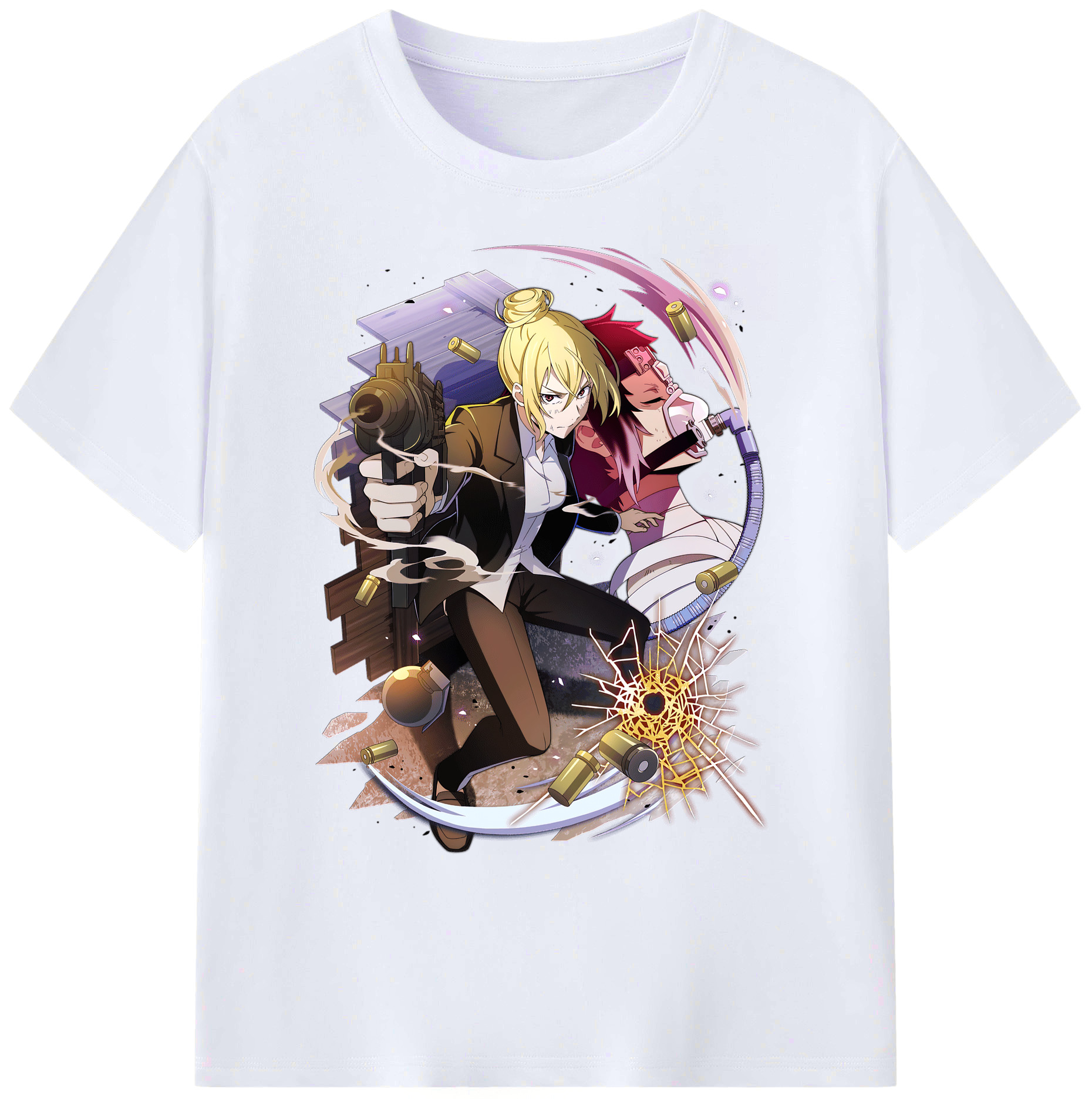 （画像用） 文豪ストレイドッグス Bungo Stray Dogs 綿100％ メンズ半袖Tシャツ｜肌触りやわらか＆通気性