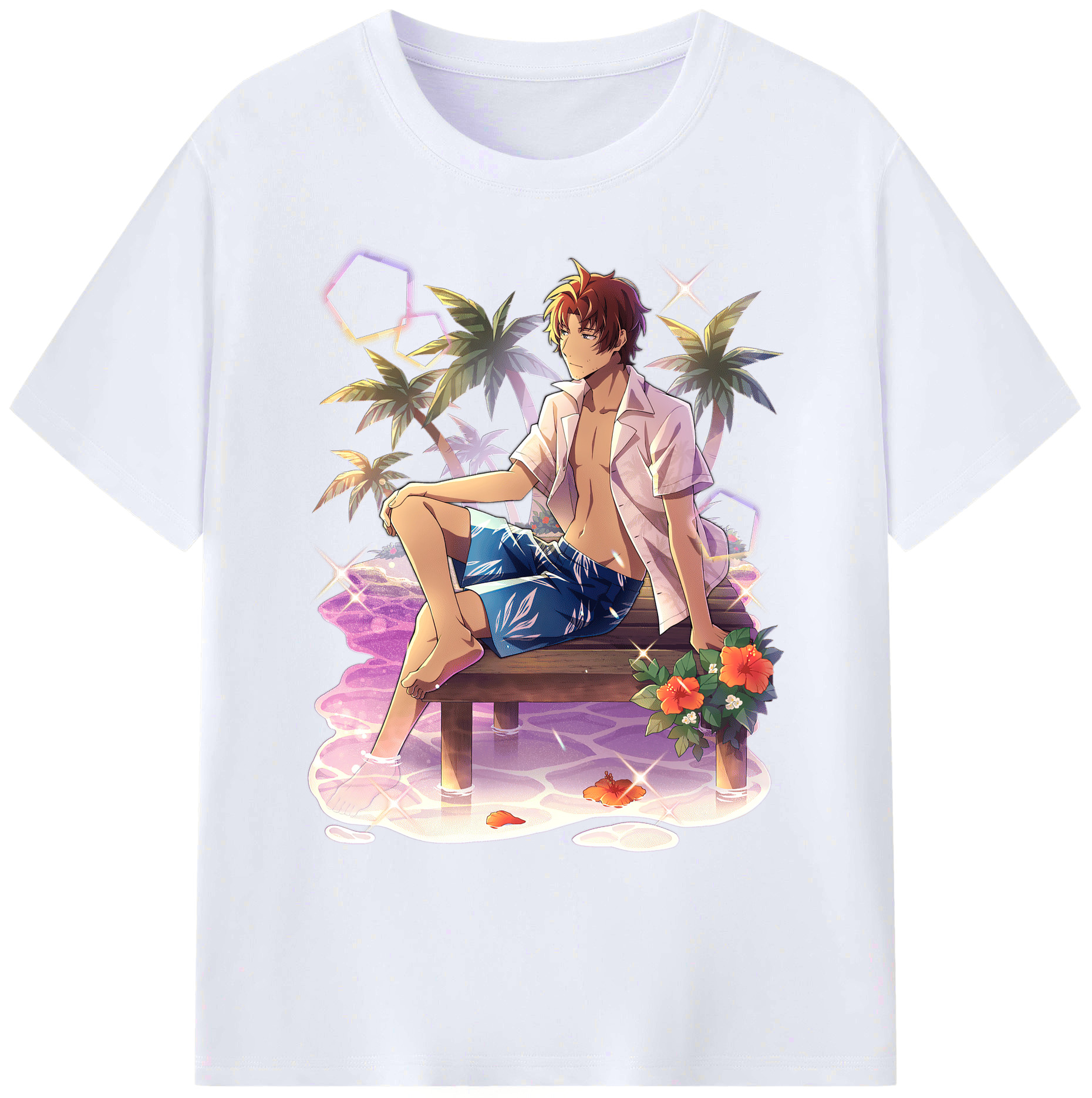 （画像用） 文豪ストレイドッグス Bungo Stray Dogs 綿100％ メンズ半袖Tシャツ｜肌触りやわらか＆通気性