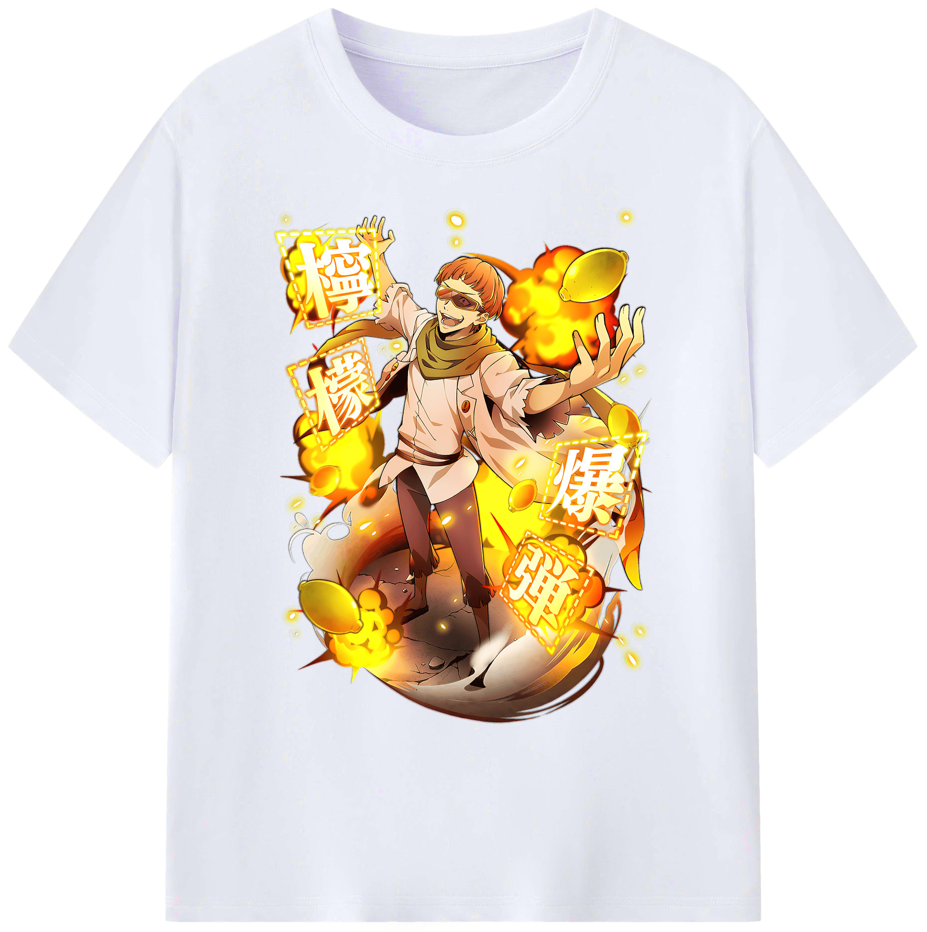 （画像用） 文豪ストレイドッグス Bungo Stray Dogs 綿100％ メンズ半袖Tシャツ｜肌触りやわらか＆通気性