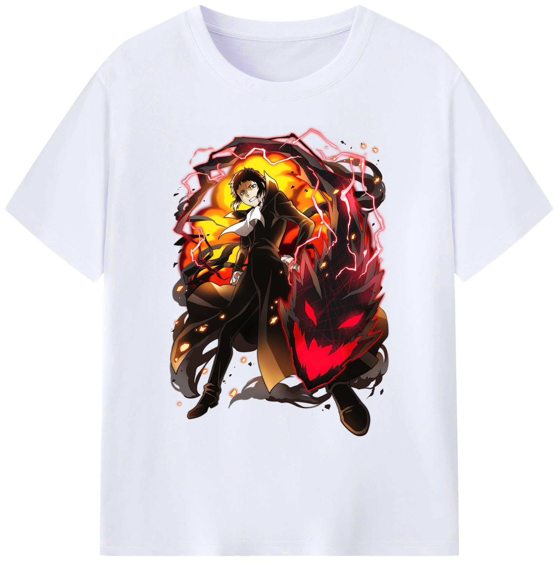 （画像用） 文豪ストレイドッグス Bungo Stray Dogs 綿100％ メンズ半袖Tシャツ｜肌触りやわらか＆通気性