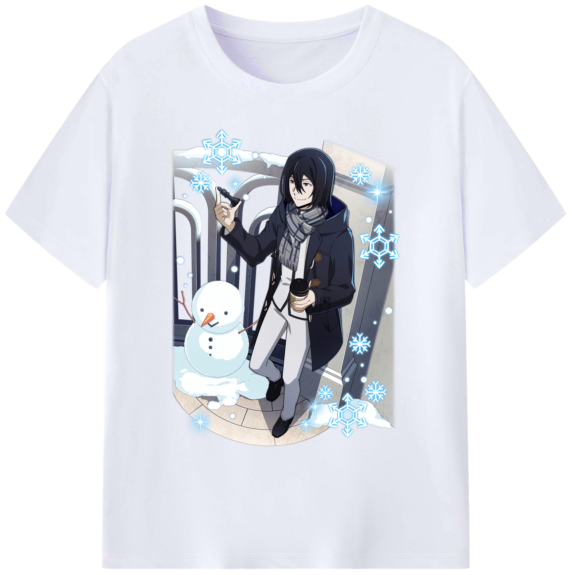 （画像用） 文豪ストレイドッグス Bungo Stray Dogs 綿100％ メンズ半袖Tシャツ｜肌触りやわらか＆通気性