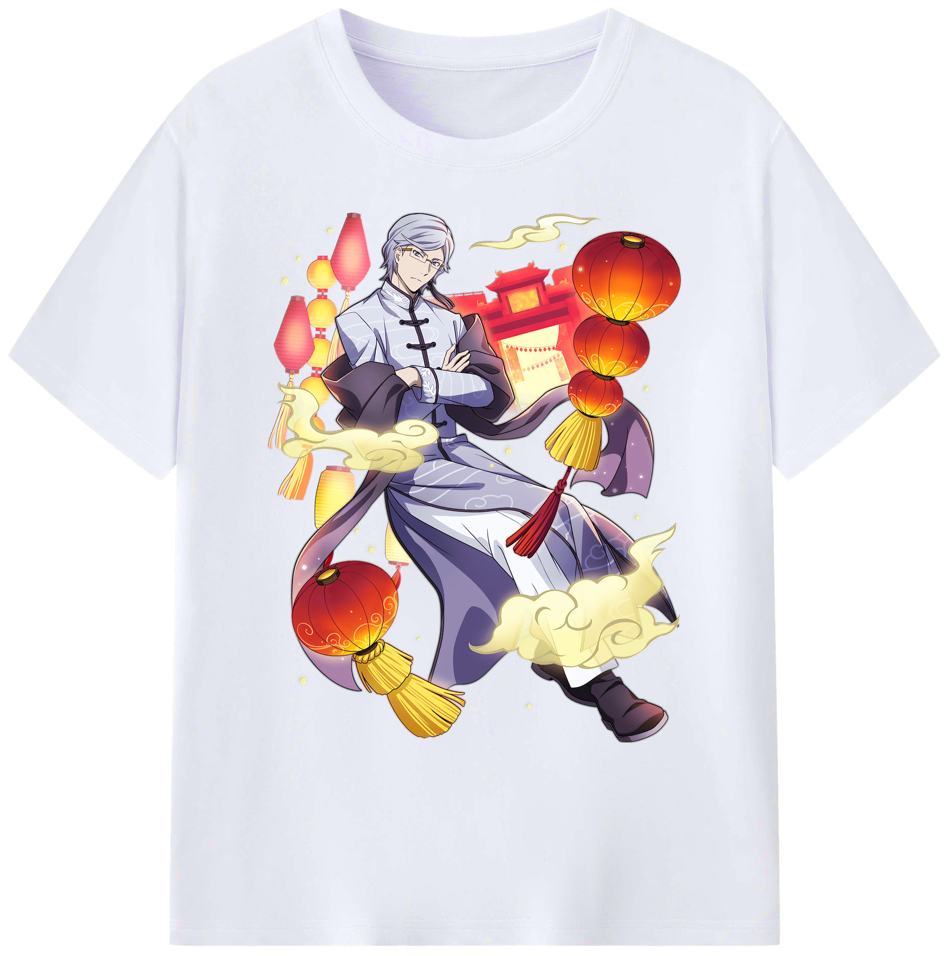 （画像用） 文豪ストレイドッグス Bungo Stray Dogs 綿100％ メンズ半袖Tシャツ｜肌触りやわらか＆通気性