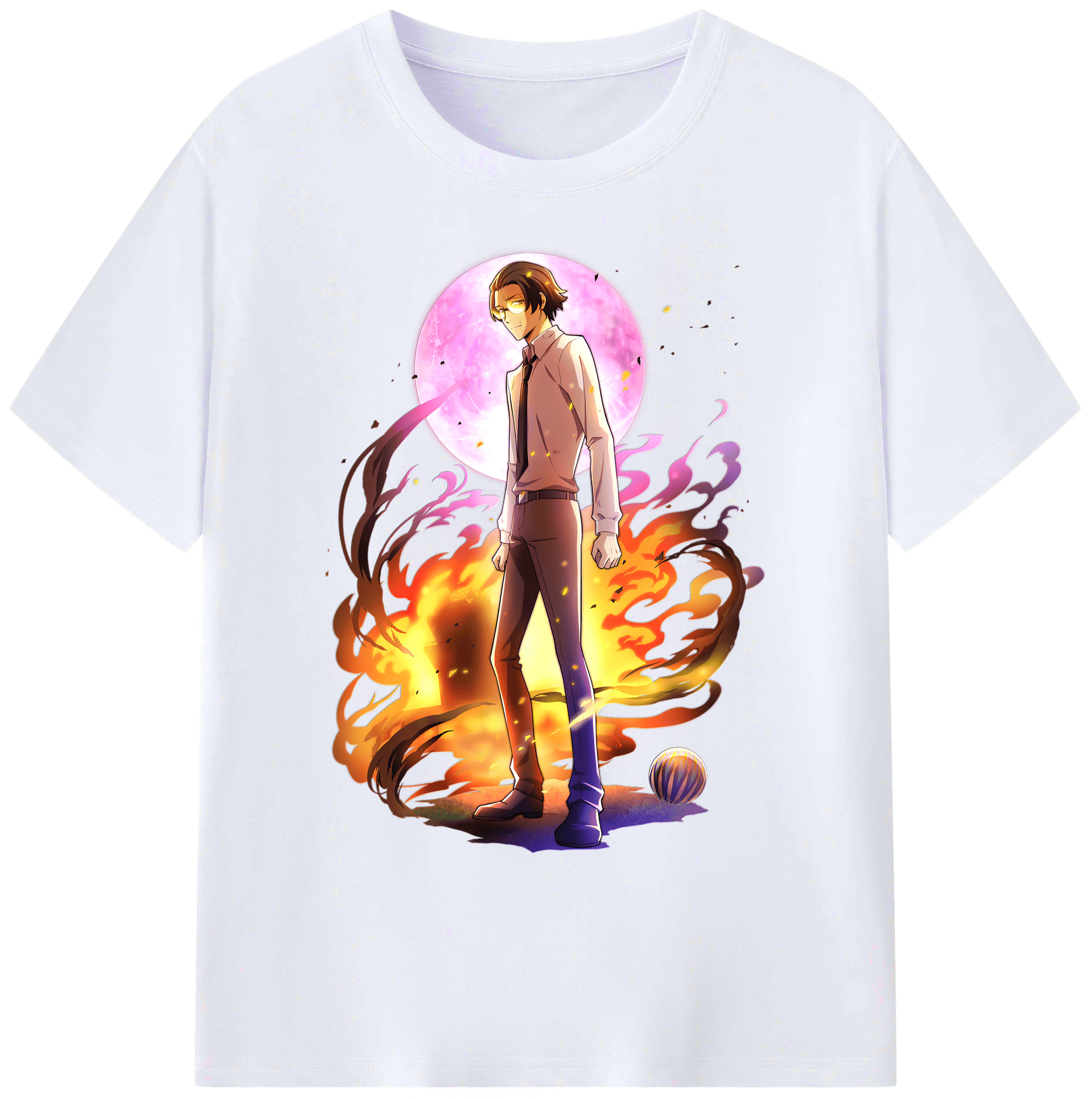 （画像用） 文豪ストレイドッグス Bungo Stray Dogs 綿100％ メンズ半袖Tシャツ｜肌触りやわらか＆通気性
