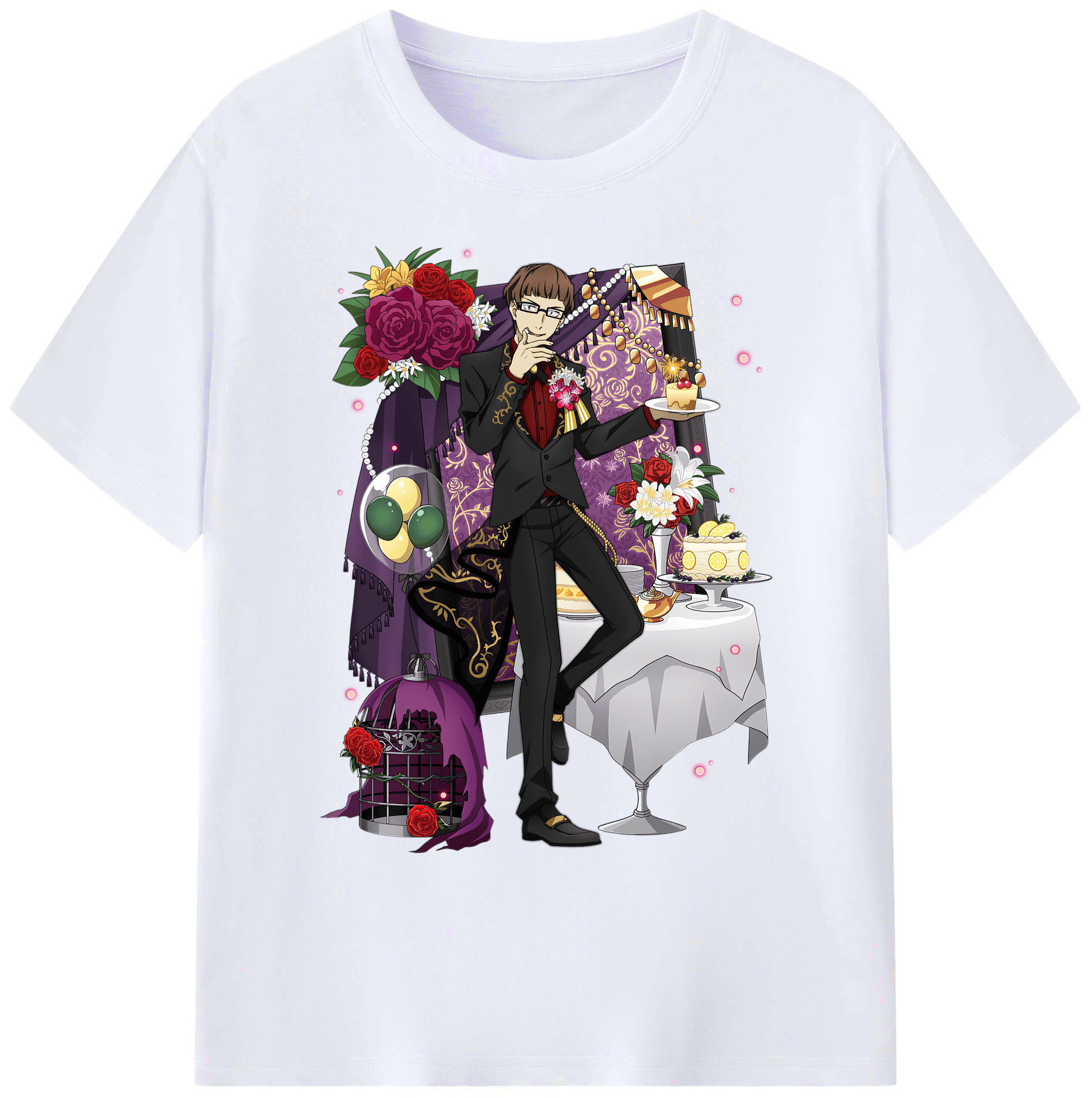 （画像用） 文豪ストレイドッグス Bungo Stray Dogs 綿100％ メンズ半袖Tシャツ｜肌触りやわらか＆通気性