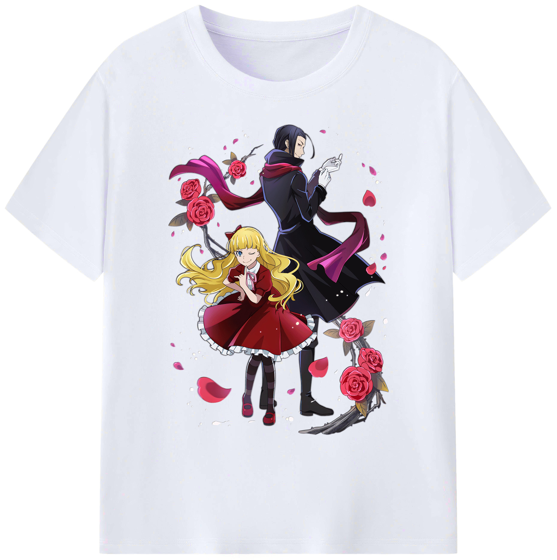 （画像用） 文豪ストレイドッグス Bungo Stray Dogs 綿100％ メンズ半袖Tシャツ｜肌触りやわらか＆通気性