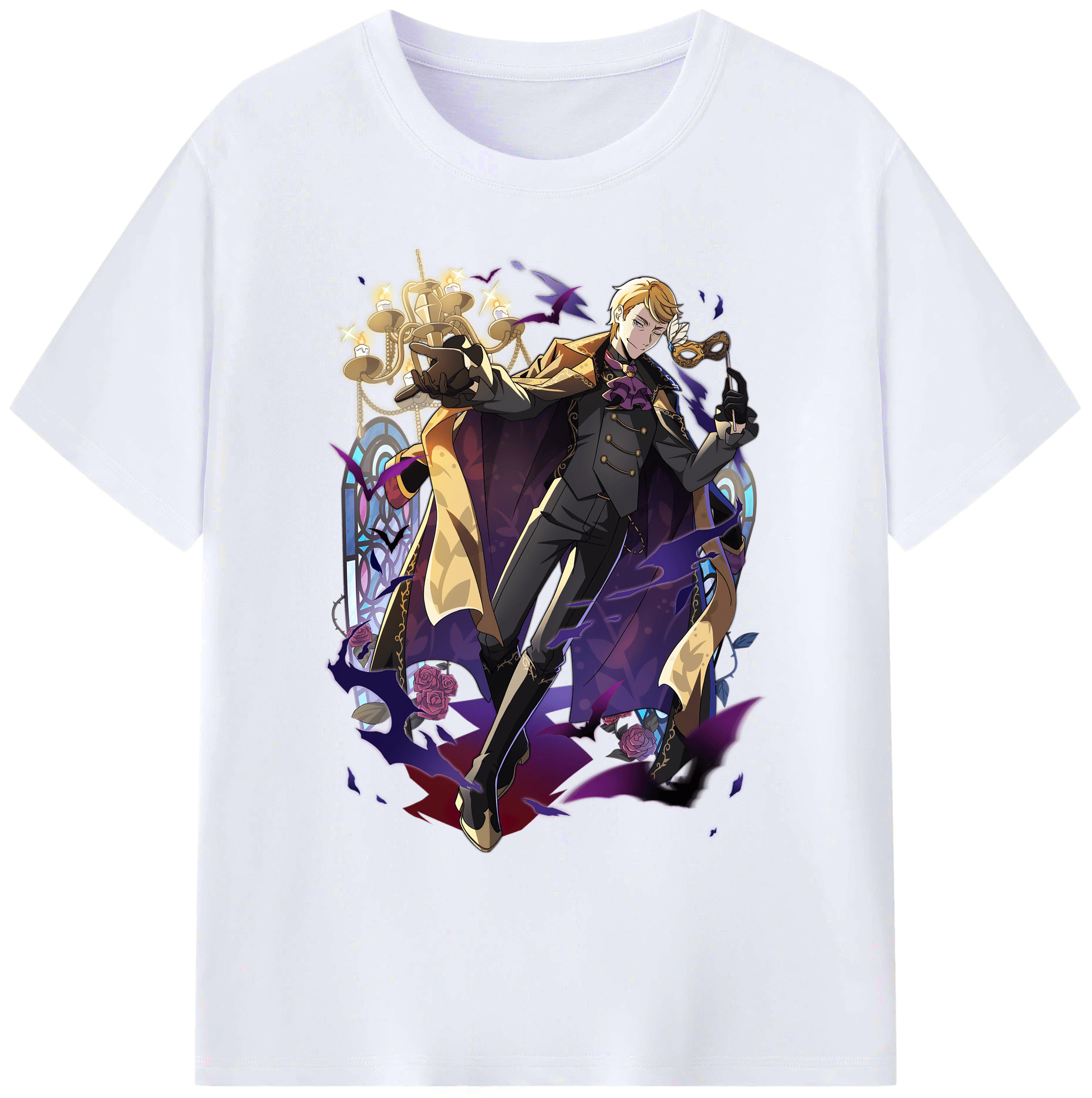 （画像用） 文豪ストレイドッグス Bungo Stray Dogs 綿100％ メンズ半袖Tシャツ｜肌触りやわらか＆通気性