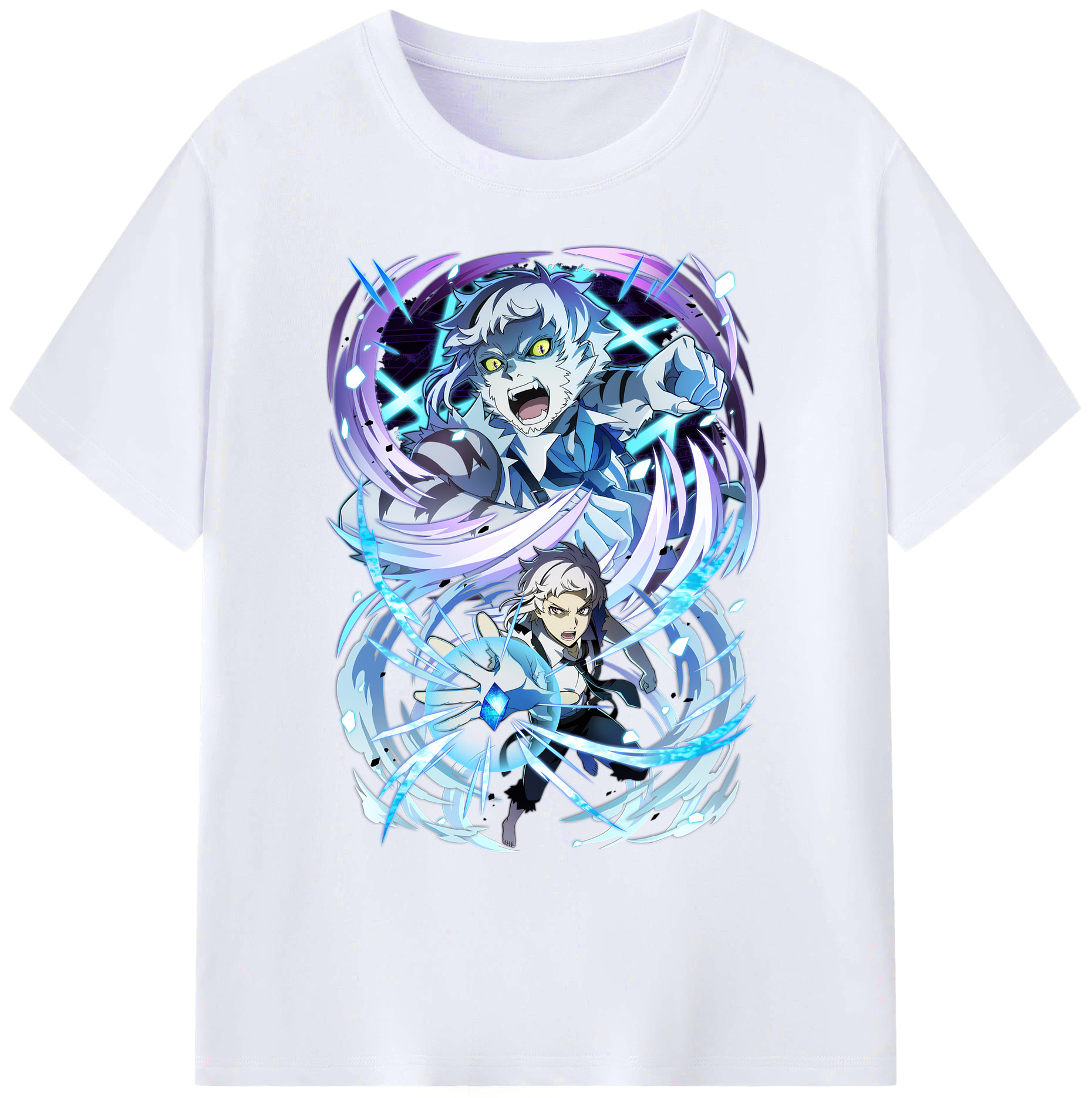 （画像用） 文豪ストレイドッグス Bungo Stray Dogs 綿100％ メンズ半袖Tシャツ｜肌触りやわらか＆通気性
