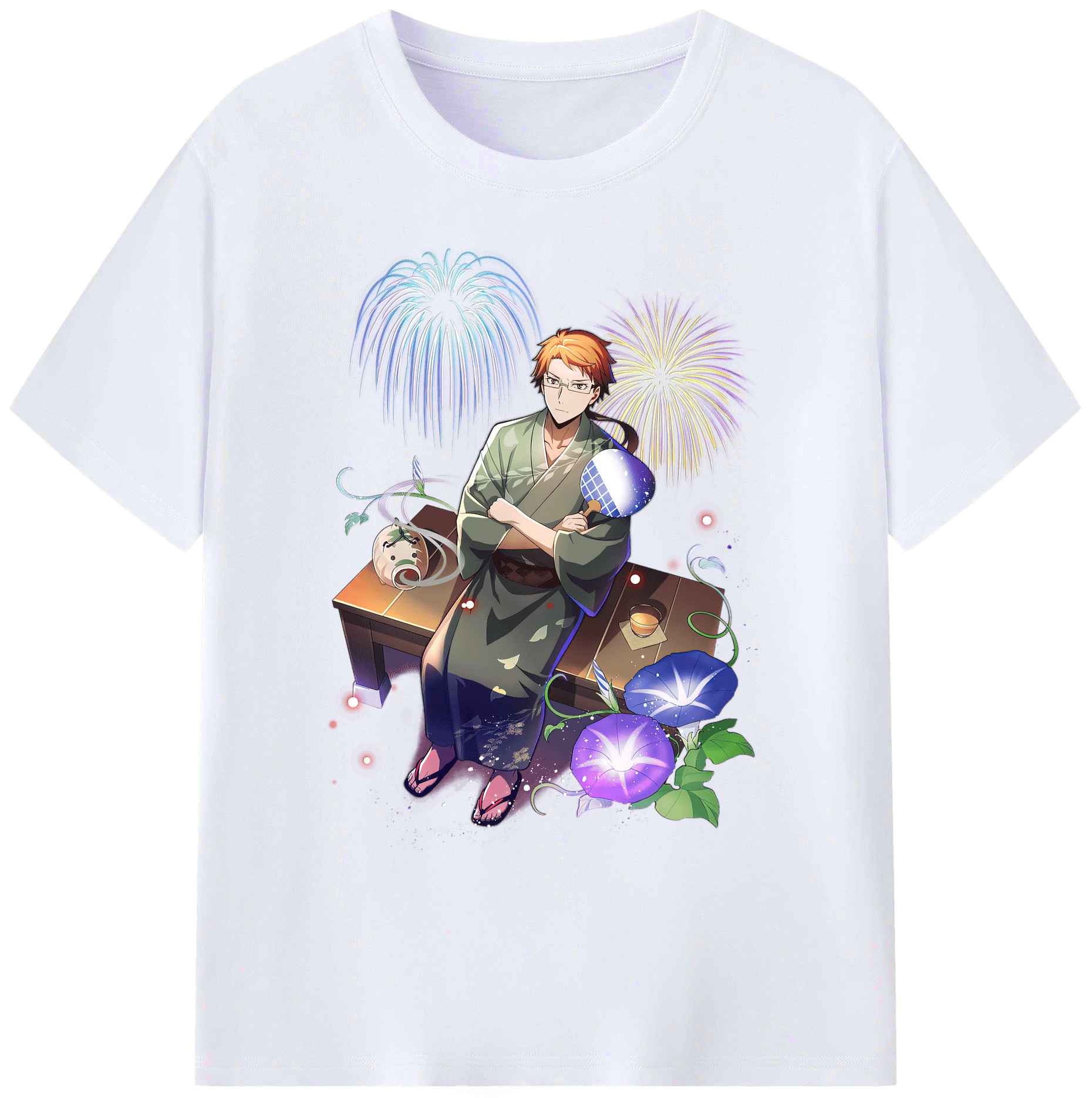 （画像用） 文豪ストレイドッグス Bungo Stray Dogs 綿100％ メンズ半袖Tシャツ｜肌触りやわらか＆通気性