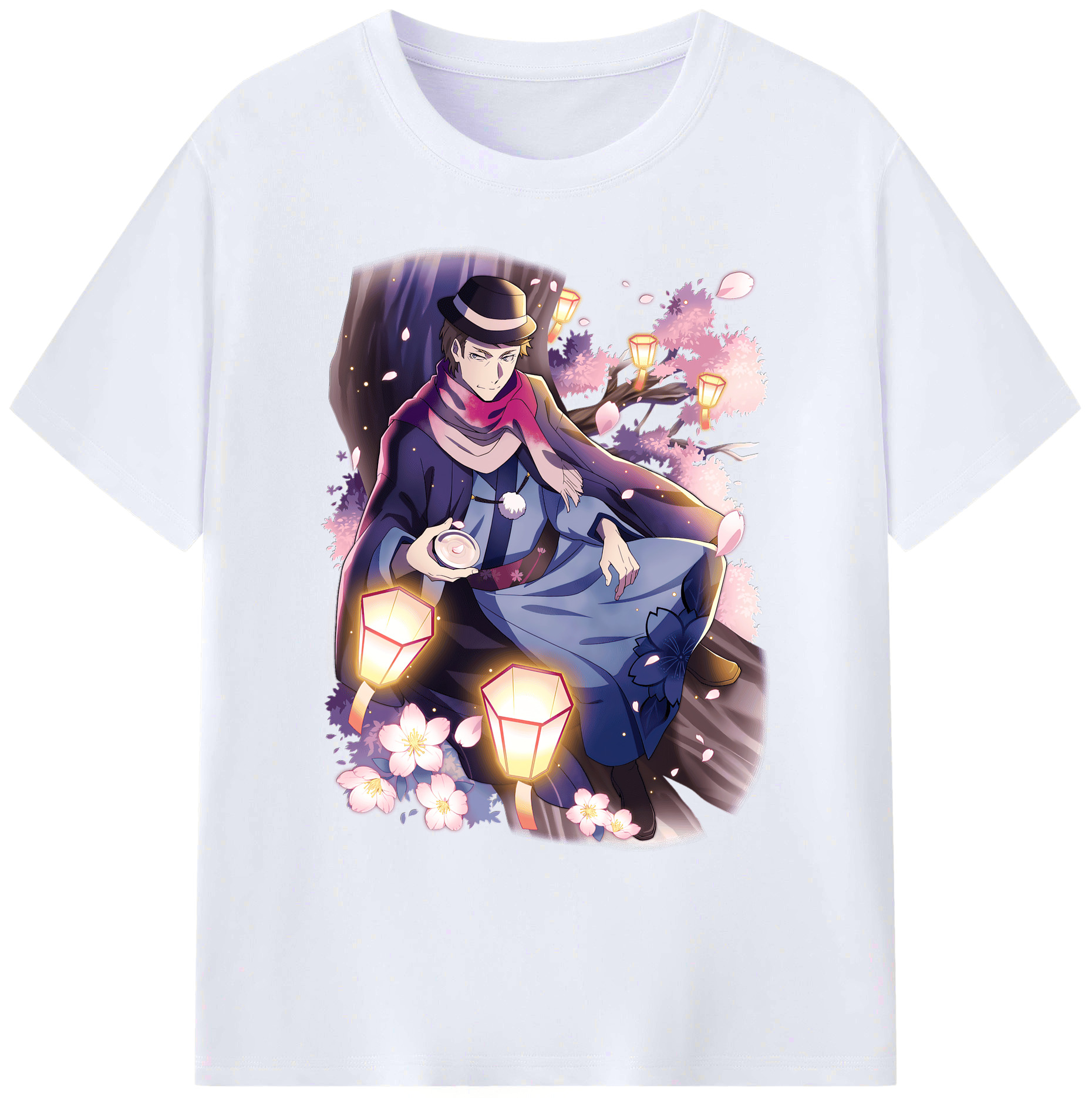 （画像用） 文豪ストレイドッグス Bungo Stray Dogs 綿100％ メンズ半袖Tシャツ｜肌触りやわらか＆通気性