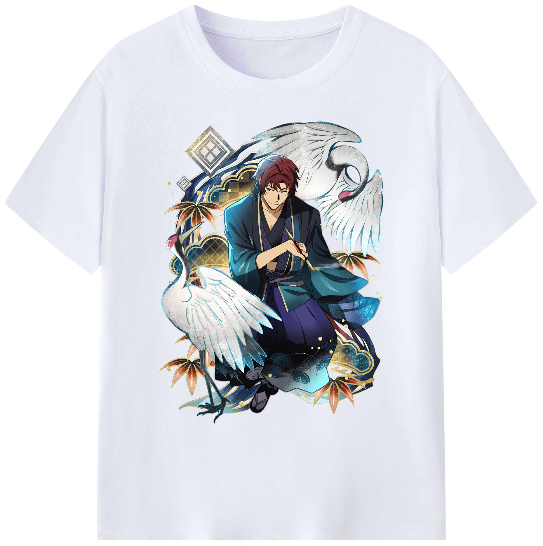 （画像用） 文豪ストレイドッグス Bungo Stray Dogs 綿100％ メンズ半袖Tシャツ｜肌触りやわらか＆通気性