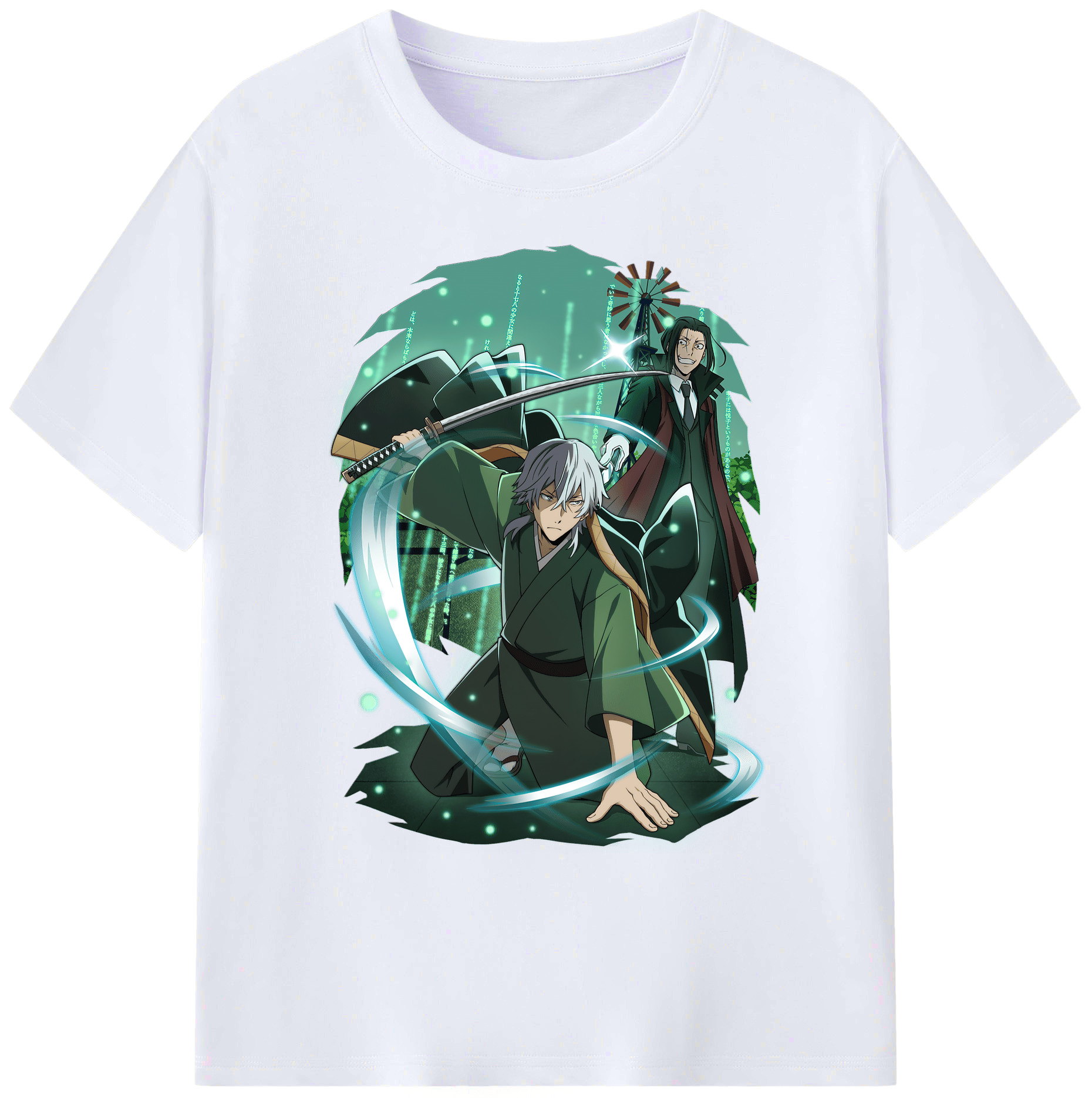 （画像用） 文豪ストレイドッグス Bungo Stray Dogs 綿100％ メンズ半袖Tシャツ｜肌触りやわらか＆通気性