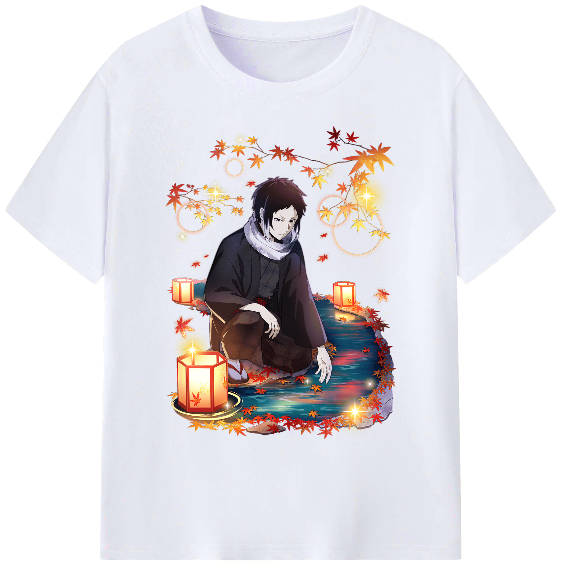 （画像用） 文豪ストレイドッグス Bungo Stray Dogs 綿100％ メンズ半袖Tシャツ｜肌触りやわらか＆通気性