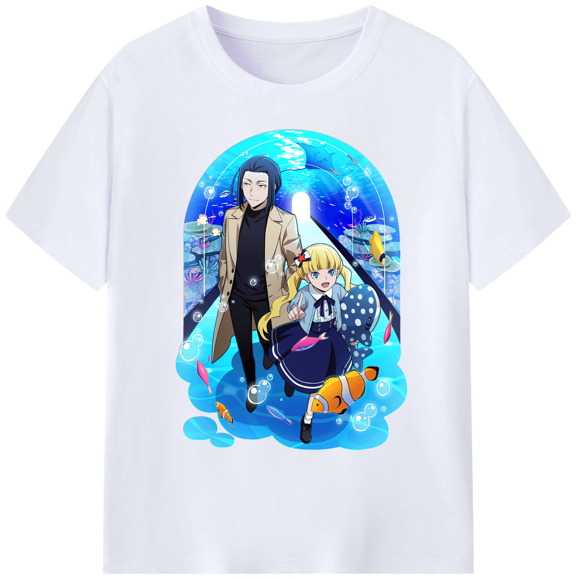 （画像用） 文豪ストレイドッグス Bungo Stray Dogs 綿100％ メンズ半袖Tシャツ｜肌触りやわらか＆通気性