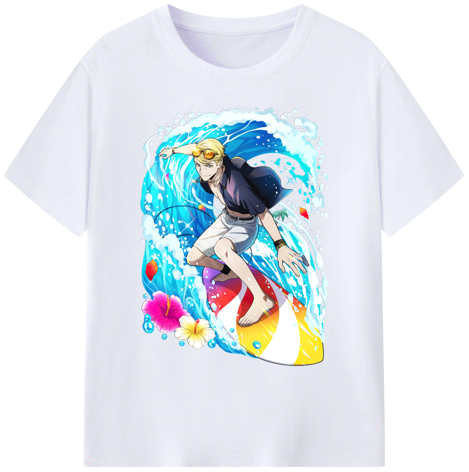 （画像用） 文豪ストレイドッグス Bungo Stray Dogs 綿100％ メンズ半袖Tシャツ｜肌触りやわらか＆通気性