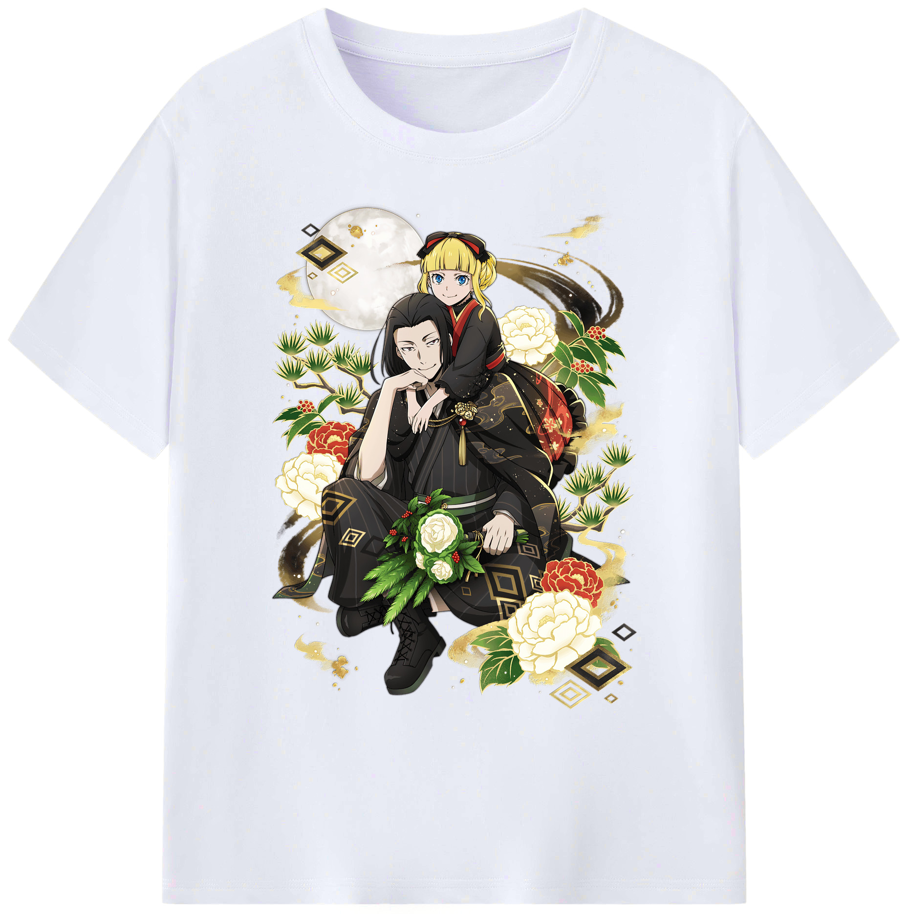 （画像用） 文豪ストレイドッグス Bungo Stray Dogs 綿100％ メンズ半袖Tシャツ｜肌触りやわらか＆通気性
