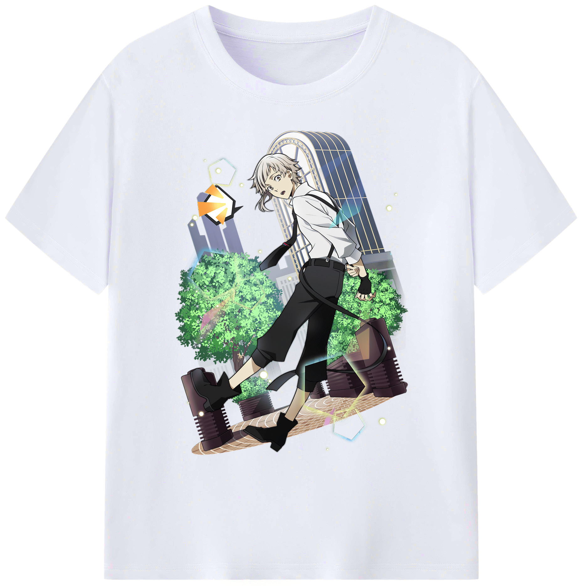 （画像用） 文豪ストレイドッグス Bungo Stray Dogs 綿100％ メンズ半袖Tシャツ｜肌触りやわらか＆通気性