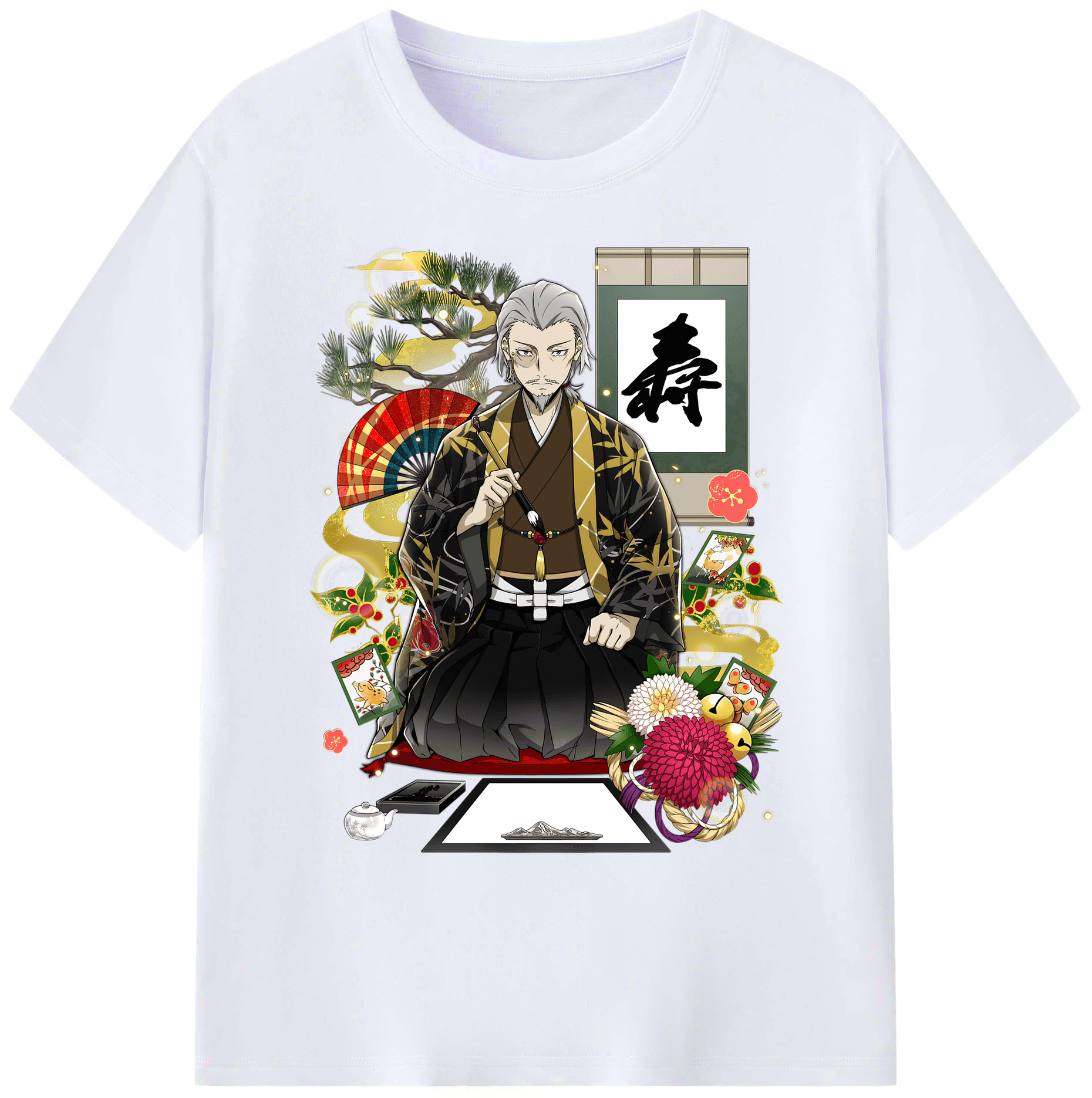 （画像用） 文豪ストレイドッグス Bungo Stray Dogs 綿100％ メンズ半袖Tシャツ｜肌触りやわらか＆通気性