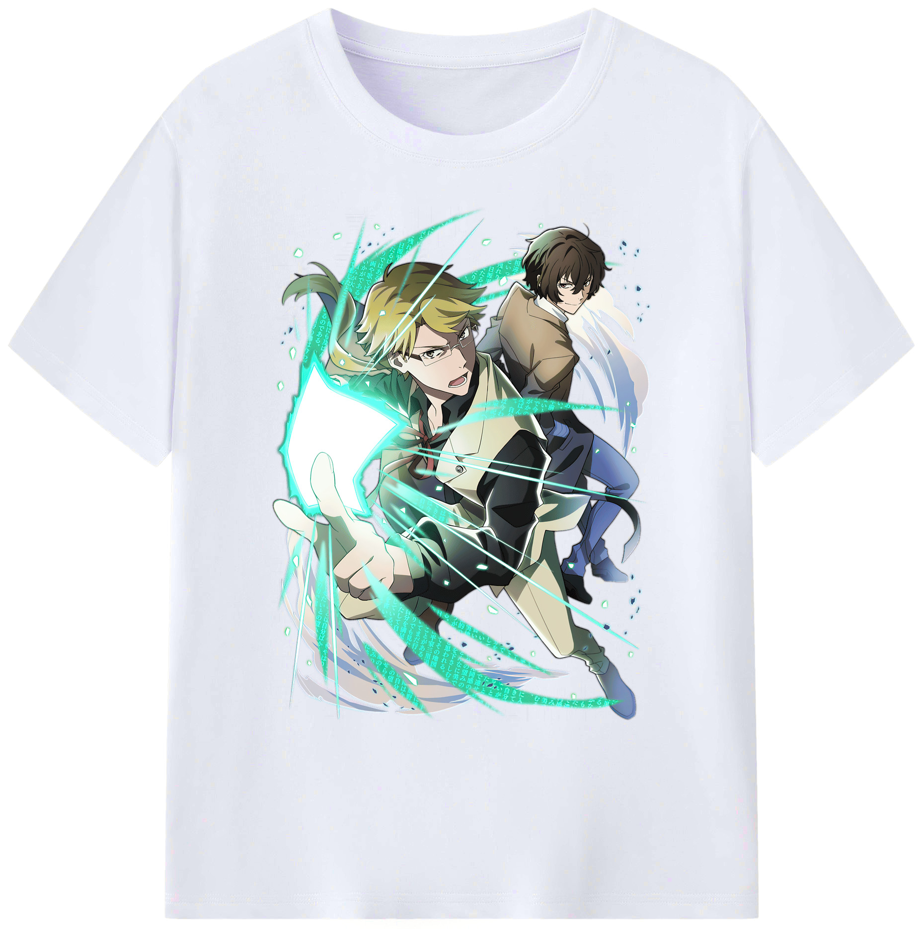 （画像用） 文豪ストレイドッグス Bungo Stray Dogs 綿100％ メンズ半袖Tシャツ｜肌触りやわらか＆通気性
