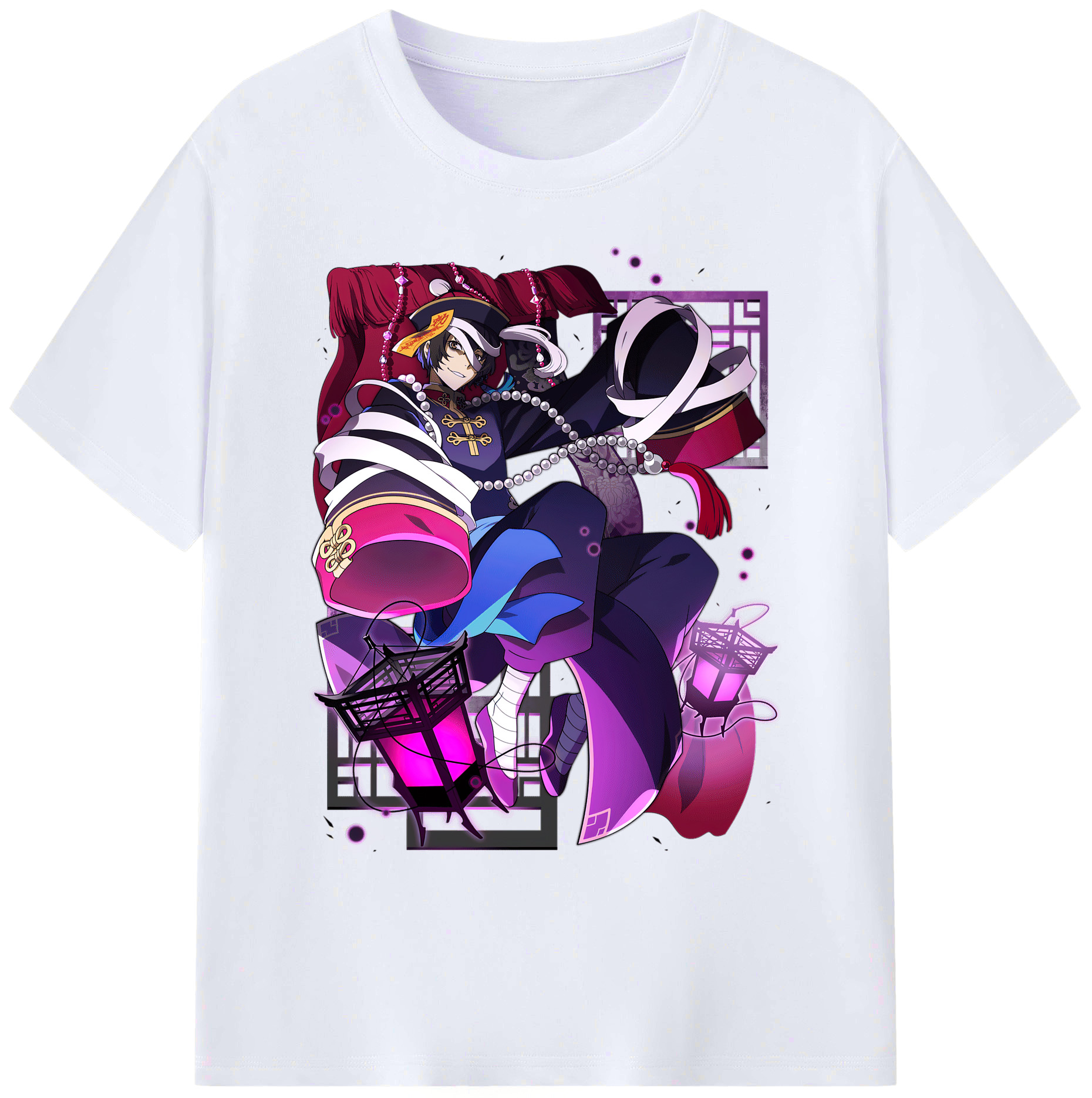 （画像用） 文豪ストレイドッグス Bungo Stray Dogs 綿100％ メンズ半袖Tシャツ｜肌触りやわらか＆通気性