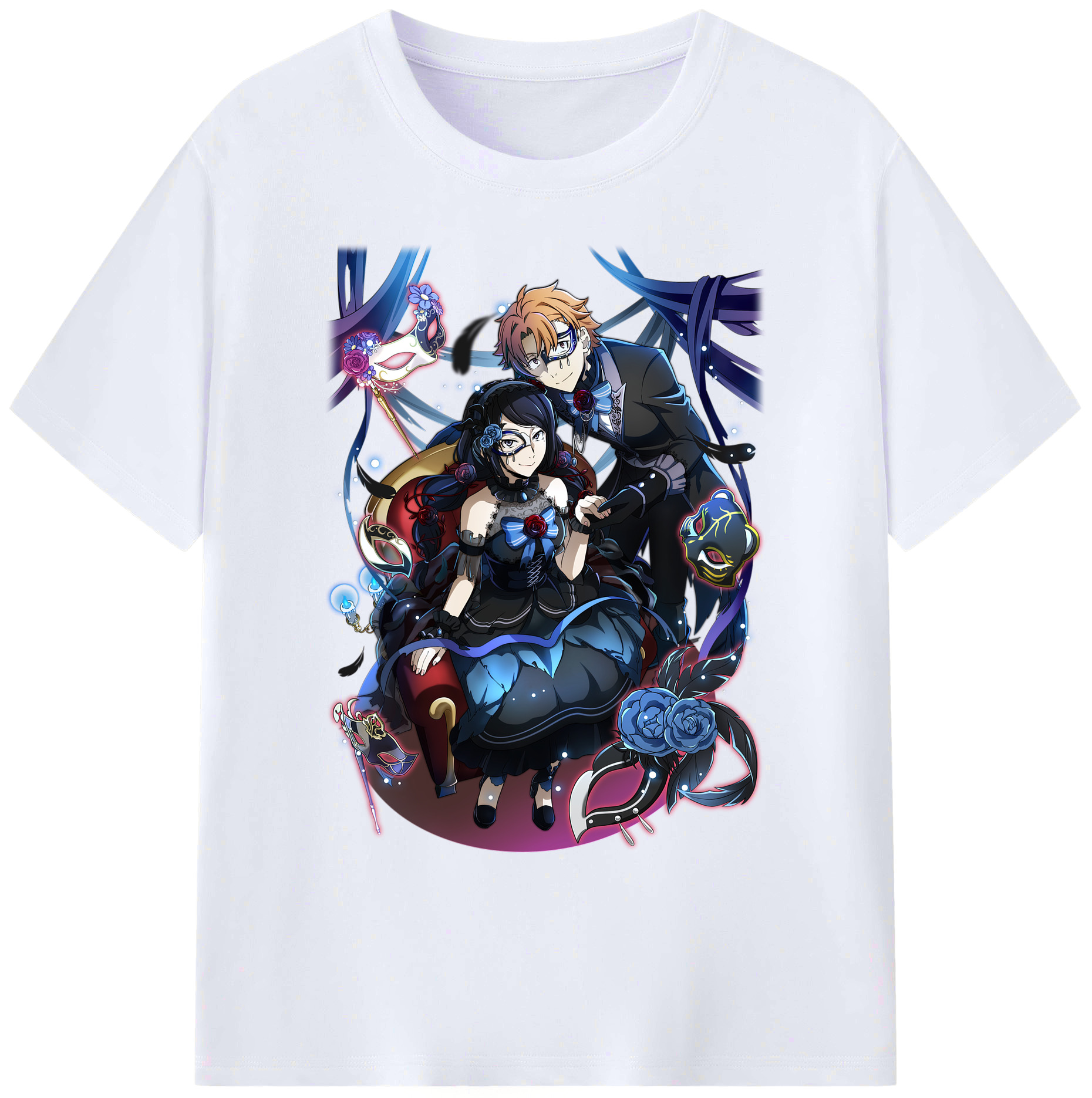 （画像用） 文豪ストレイドッグス Bungo Stray Dogs 綿100％ メンズ半袖Tシャツ｜肌触りやわらか＆通気性