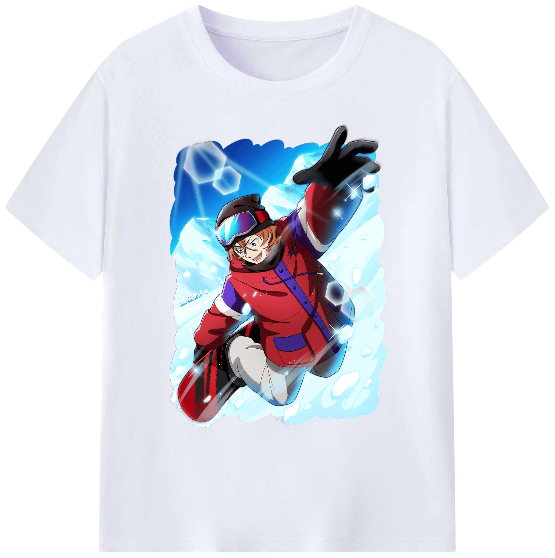 （画像用） 文豪ストレイドッグス Bungo Stray Dogs 綿100％ メンズ半袖Tシャツ｜肌触りやわらか＆通気性