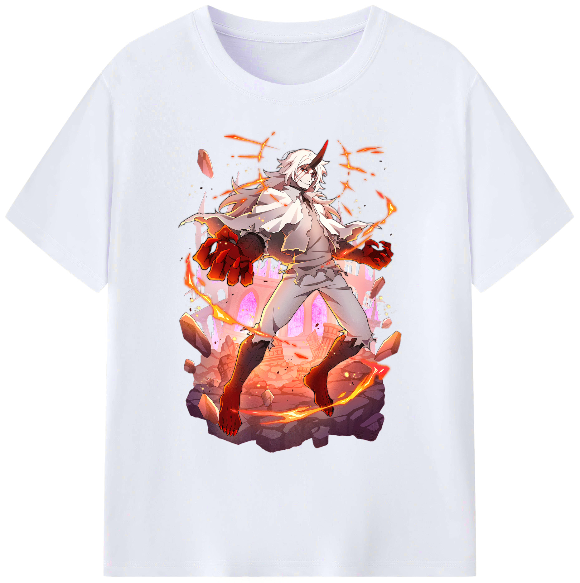 （画像用） 文豪ストレイドッグス Bungo Stray Dogs 綿100％ メンズ半袖Tシャツ｜肌触りやわらか＆通気性