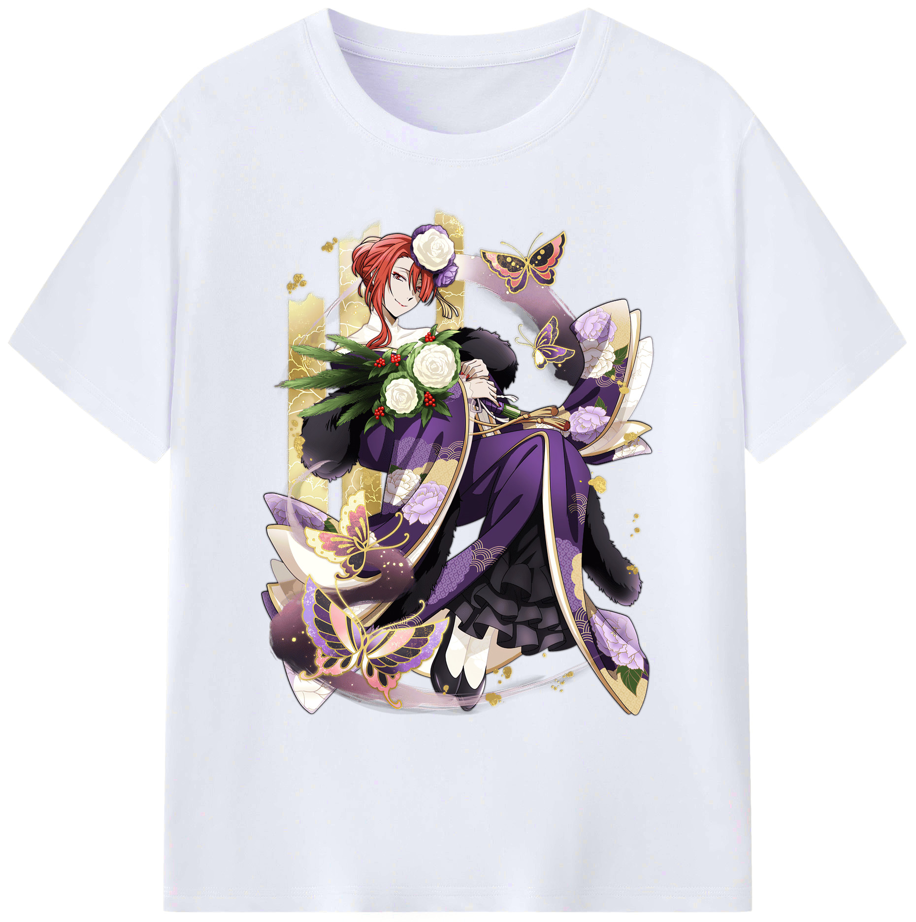 （画像用） 文豪ストレイドッグス Bungo Stray Dogs 綿100％ メンズ半袖Tシャツ｜肌触りやわらか＆通気性