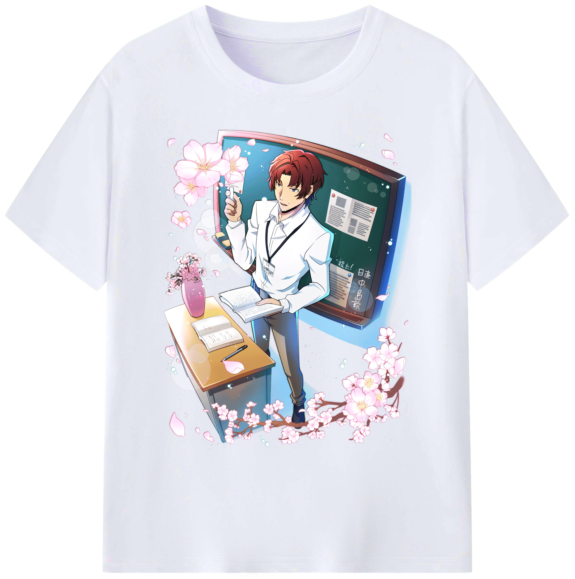（画像用） 文豪ストレイドッグス Bungo Stray Dogs 綿100％ メンズ半袖Tシャツ｜肌触りやわらか＆通気性