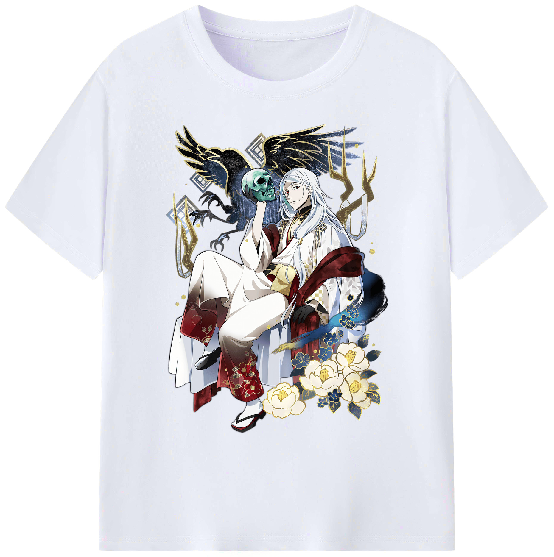 （画像用） 文豪ストレイドッグス Bungo Stray Dogs 綿100％ メンズ半袖Tシャツ｜肌触りやわらか＆通気性